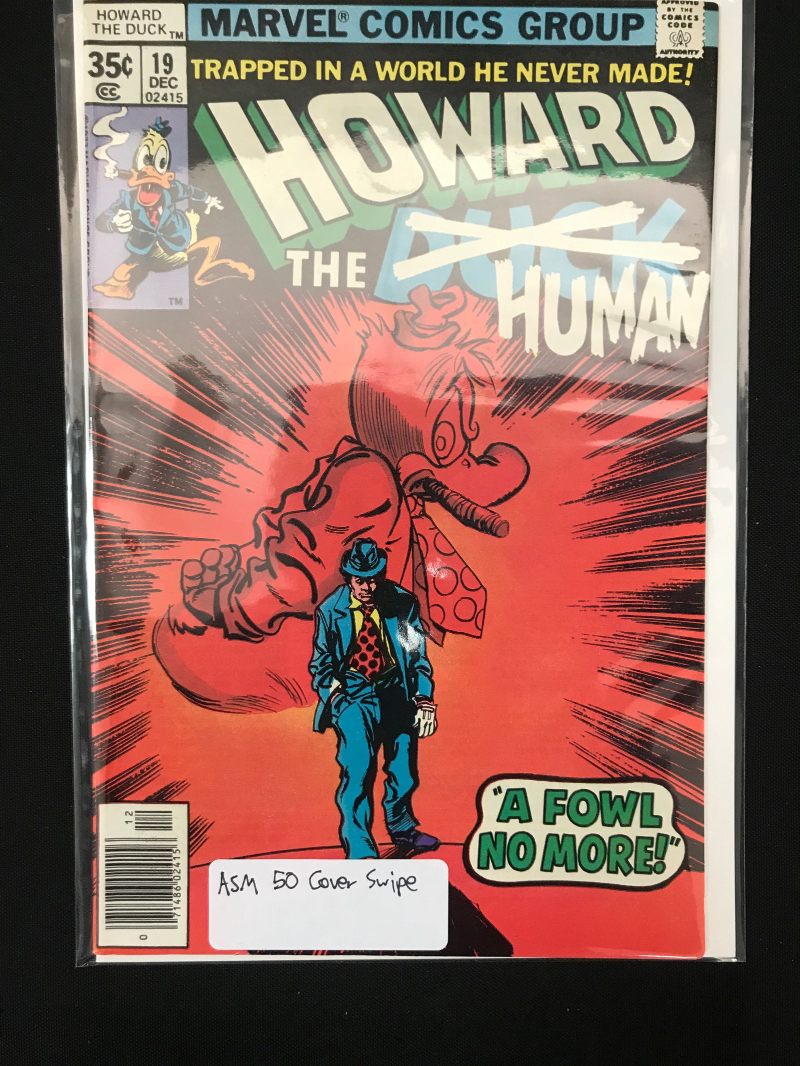 MARVEL COMICS NO.19 HOWARD THE DUCK (1 of 1)