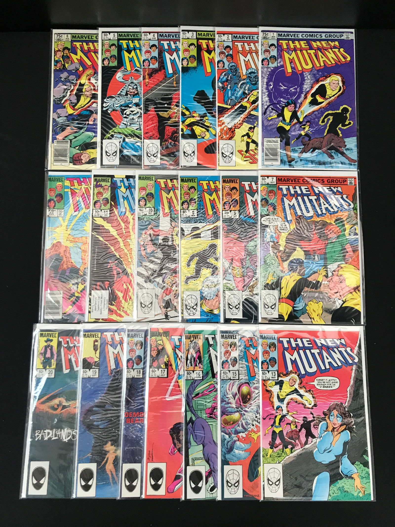 LOT OF 19 THE NEW MUTANTS COMICS (MARVEL COMICS) (1 of 1)