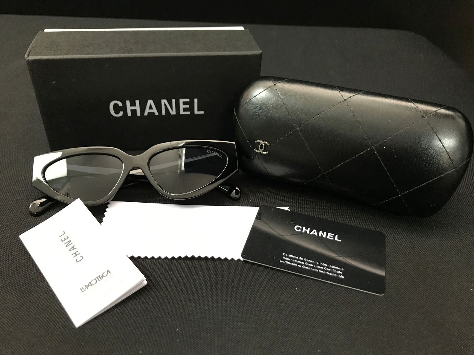 BNIB CHANEL SUNGLASSES WITH BOX AND ACCESSORIES (1 of 3)
