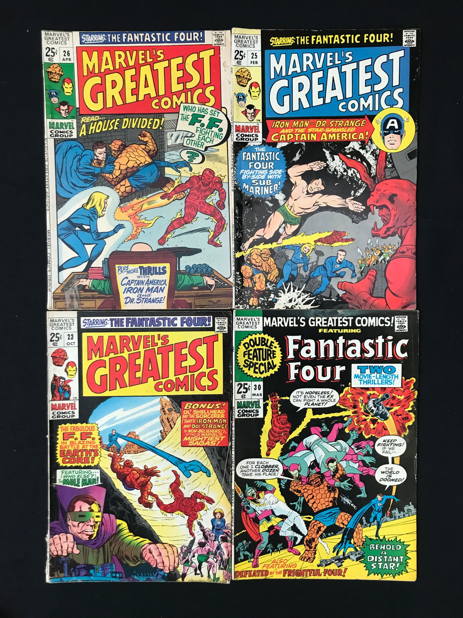 LOT OF 4 MARVEL'S GREATEST COMICS - MARVEL COMICS (1 of 1)