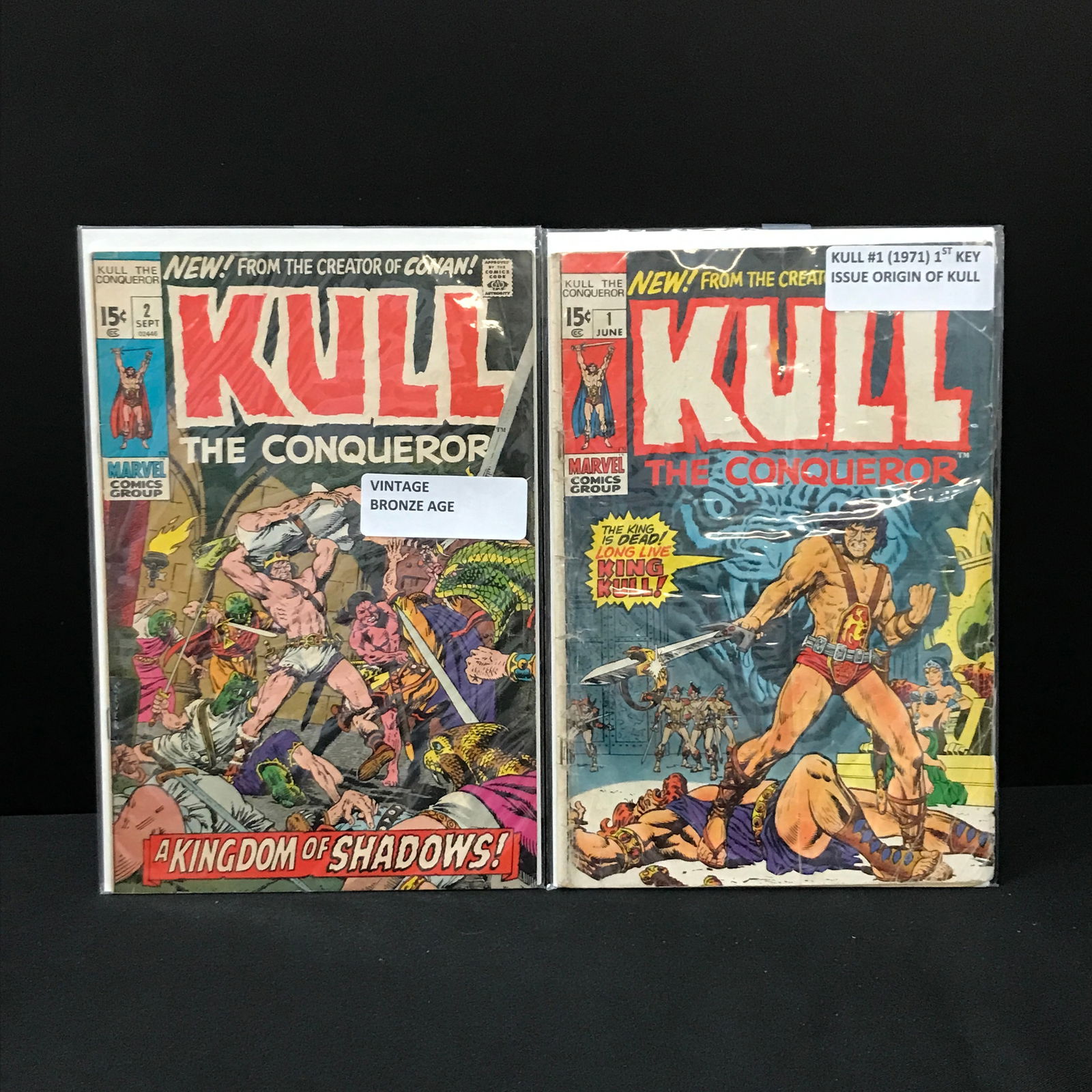 KULL THE CONQUEROR #1 AND #2 - MARVEL COMICS (1 of 1)