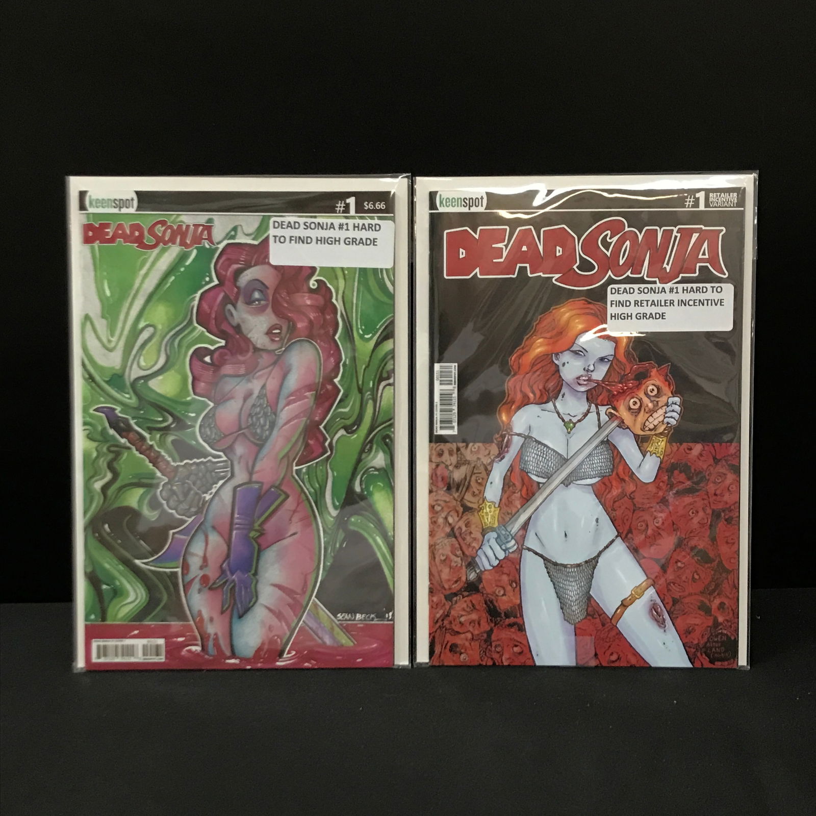 LOT OF 2 DEAD SONJA #1 COMICS - KEENSPOT COMICS (1 of 1)