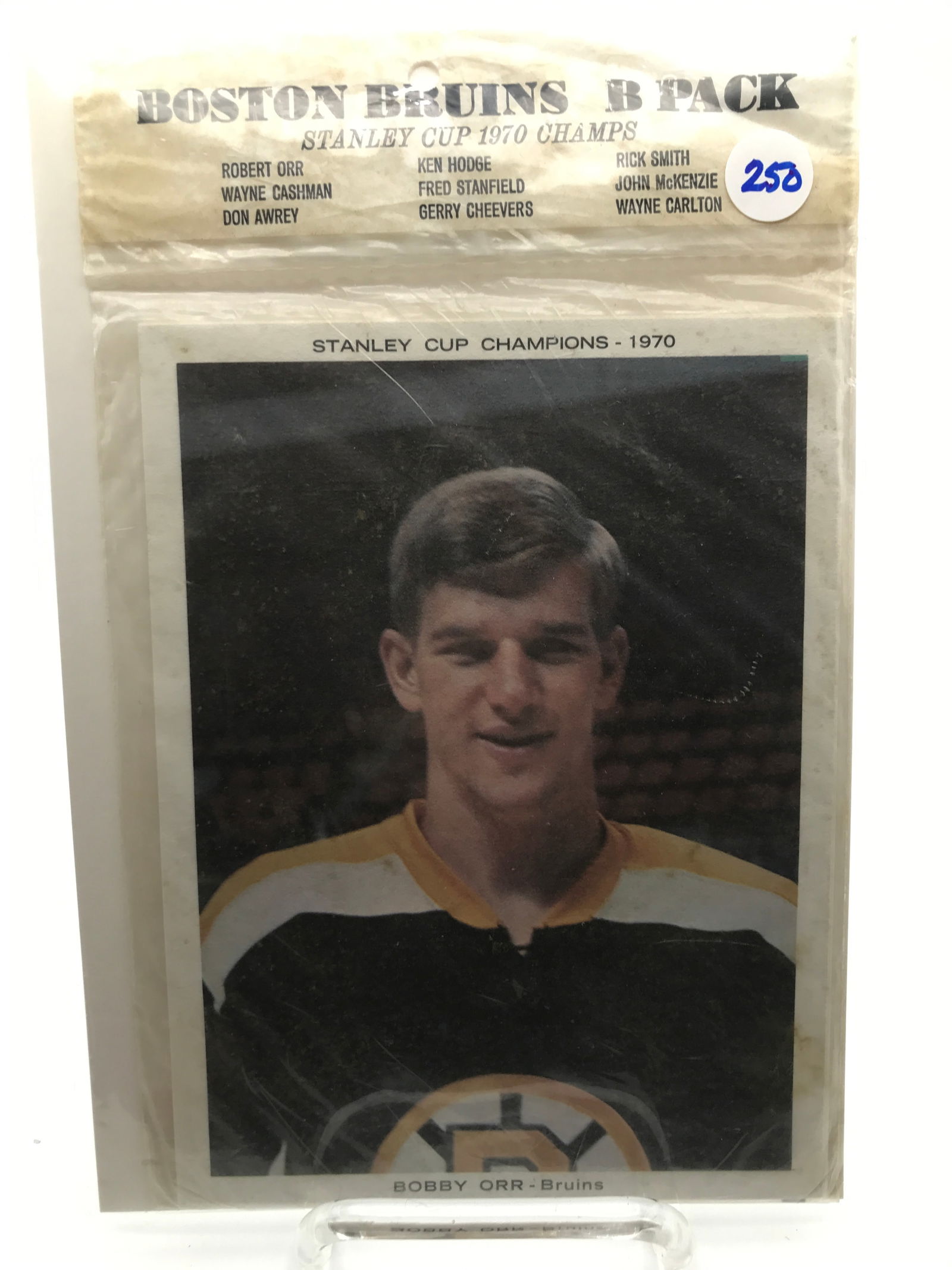 SEALED 1970 BOSTON BRUINS B PACK STANLEY CUP CHAMPIONS (1 of 1)