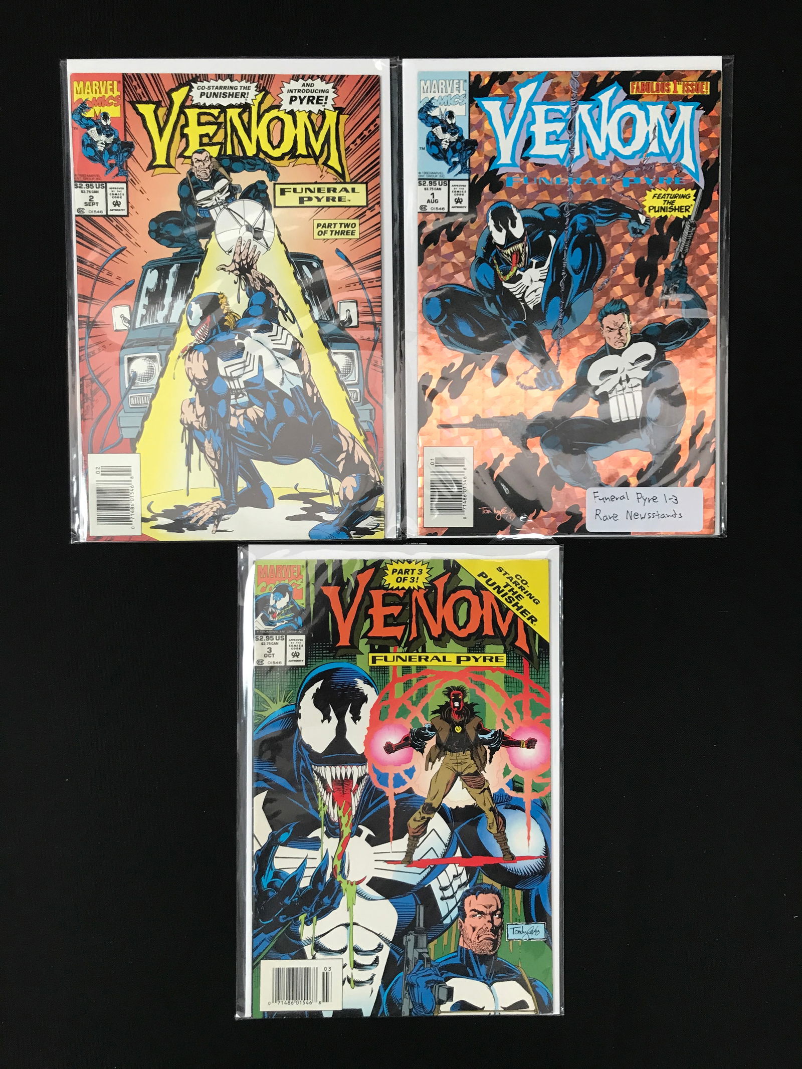 LOT OF 3 VENOM COMICS #1-3 - MARVEL COMICS (1 of 1)