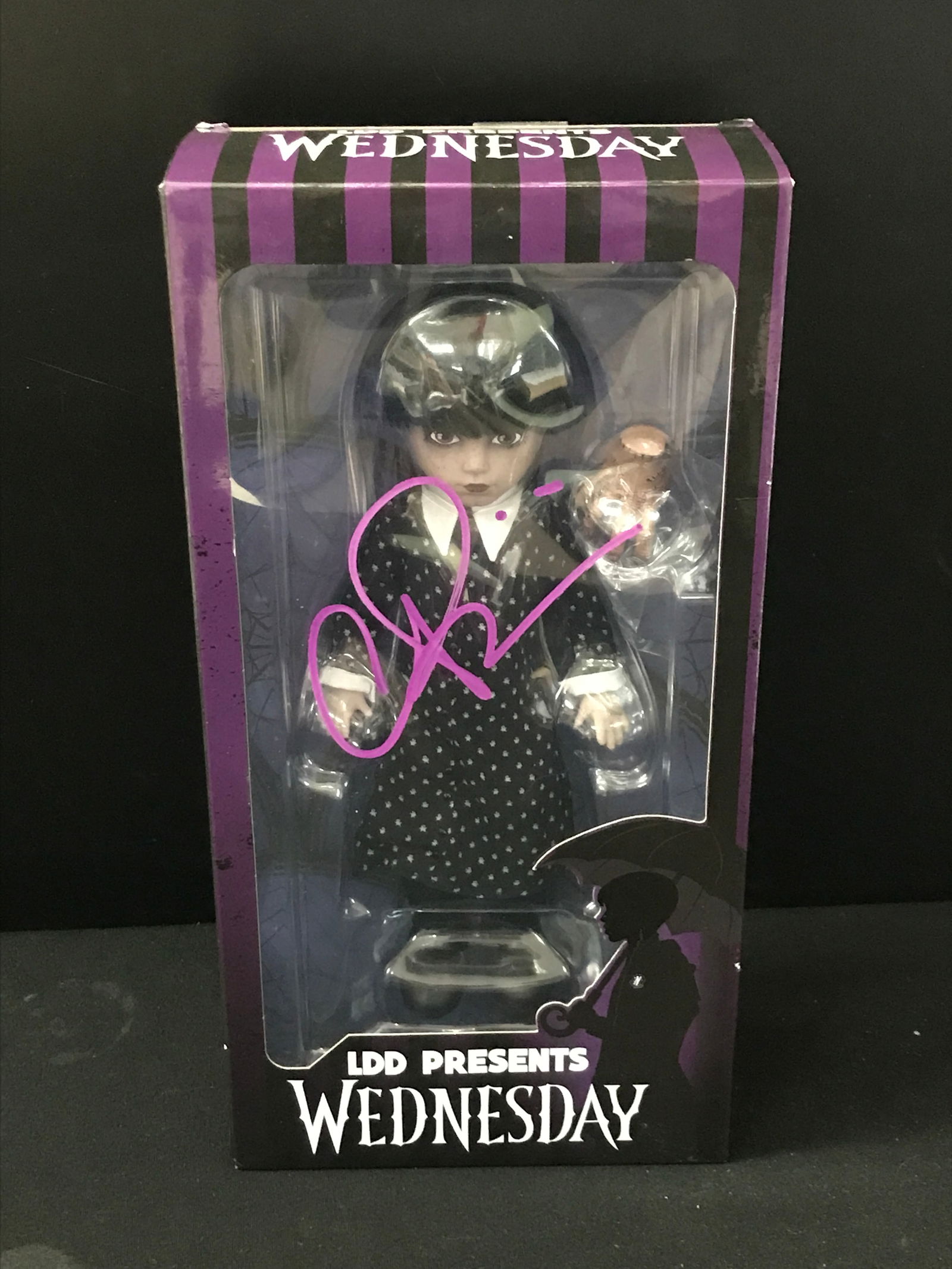 CHRISTINA RICCI SIGNED WEDNESDAY ADAMS DOLL - WWOC COA (1 of 2)