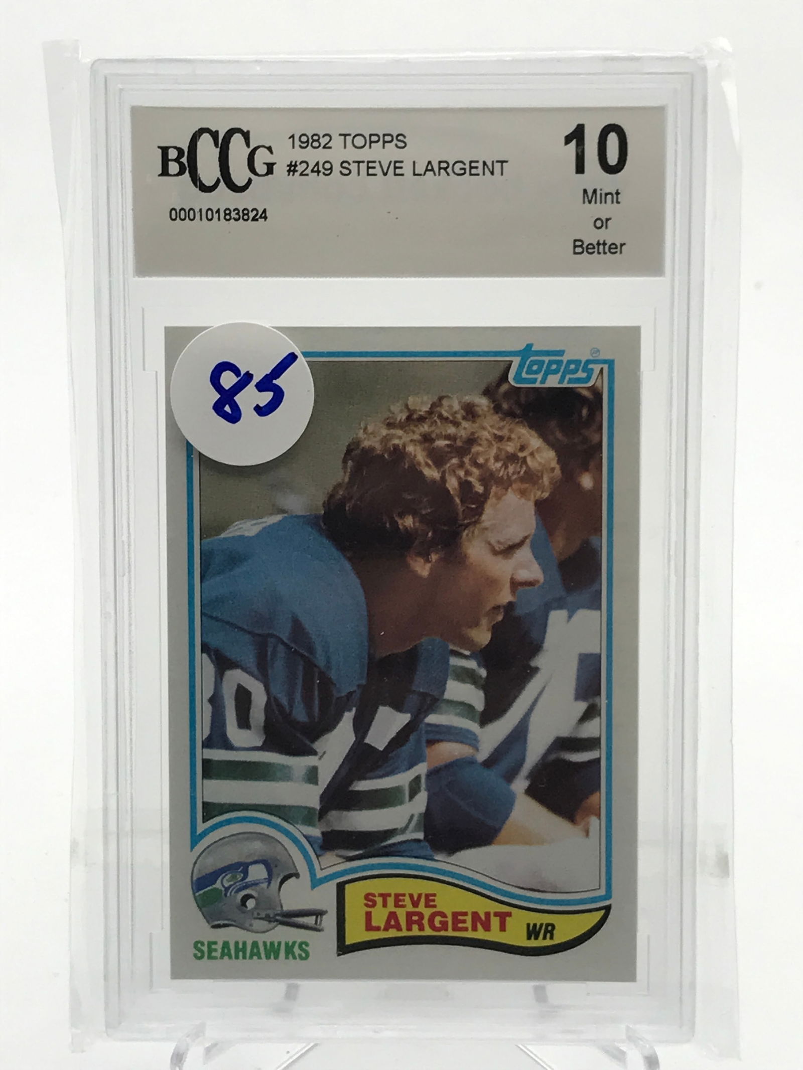 1982 TOPPS NO.249 STEVE LARGENT BECKETT GRADED 10 (1 of 1)