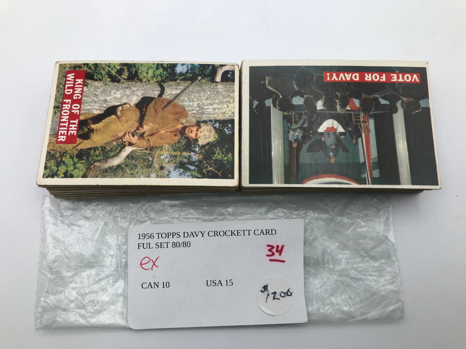 1956 TOPPS DAVY CROCKETT CARD FULL SET 80/80 (1 of 1)