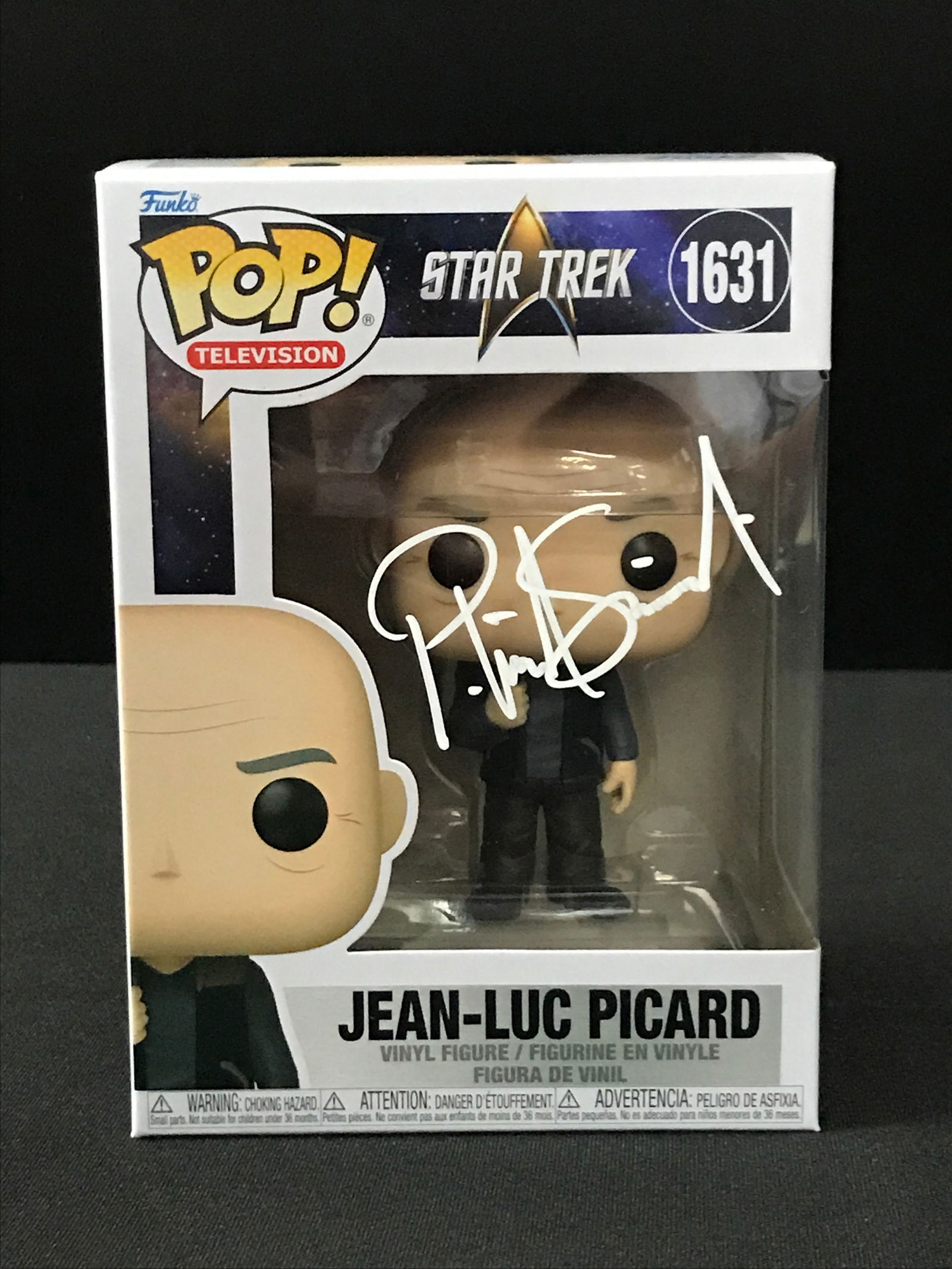 PATRICK STEWART SIGNED STAR TREK FUNKO POP - KB COA (1 of 2)