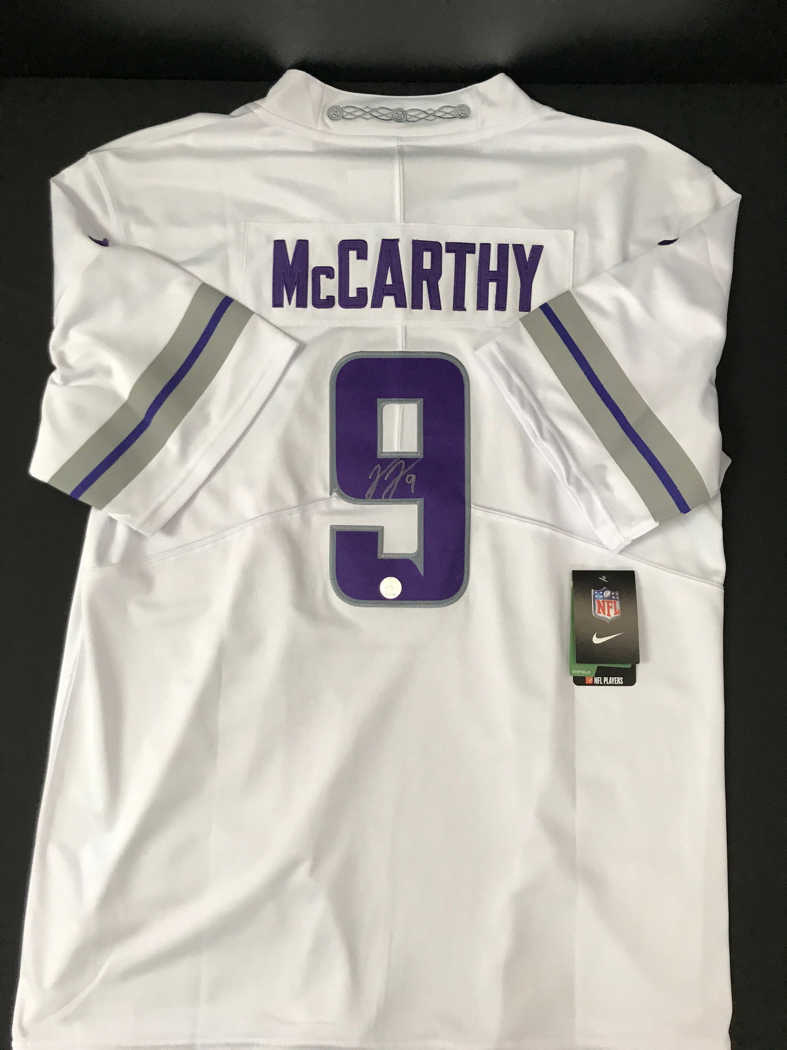 JJ MCCARTHY SIGNED MINNESOTA VIKINGS JERSEY - KB COA (1 of 3)