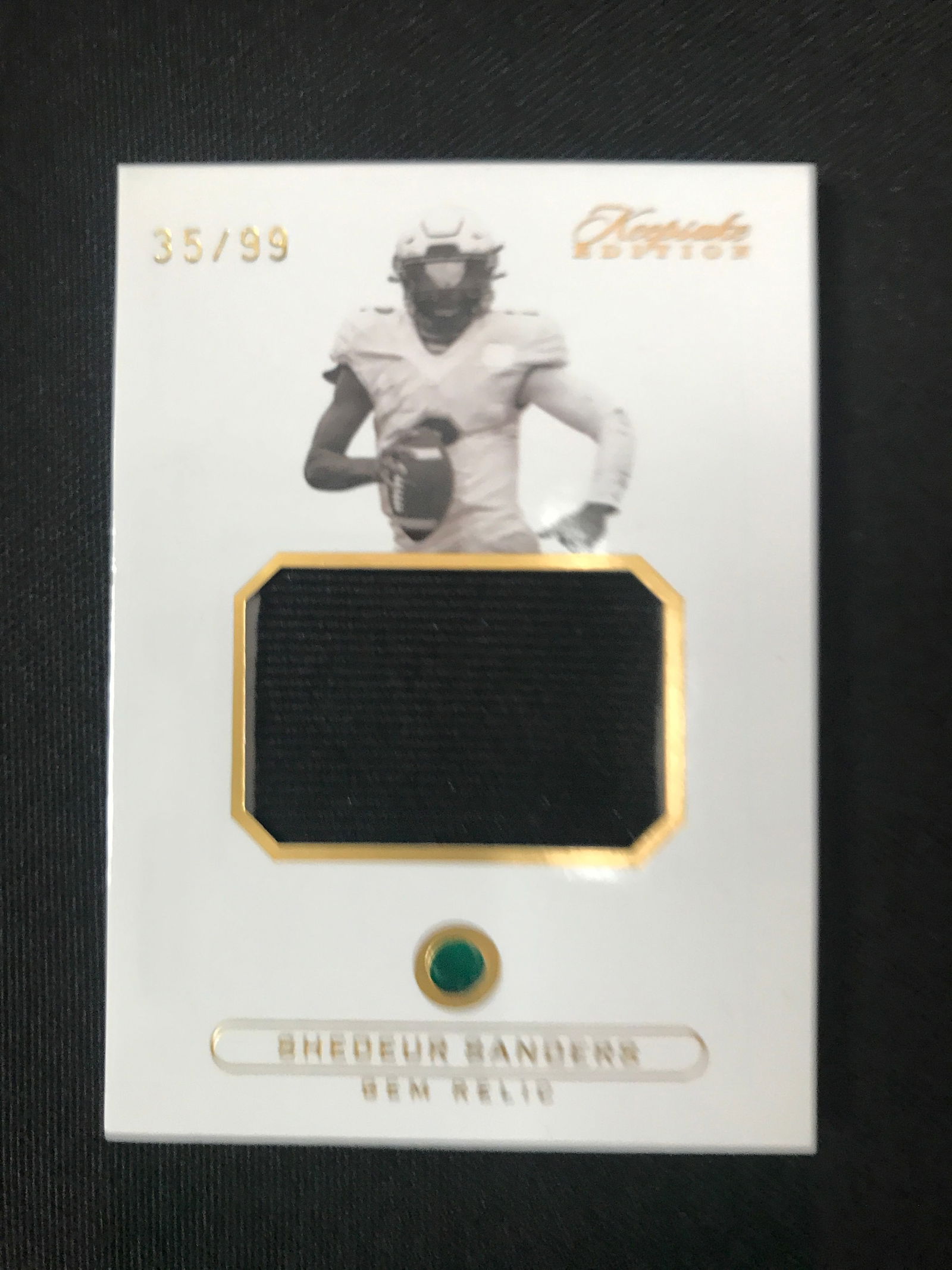 SHEDEUR SANDERS GEM RELIC PATCH CARD 35/99 (1 of 1)
