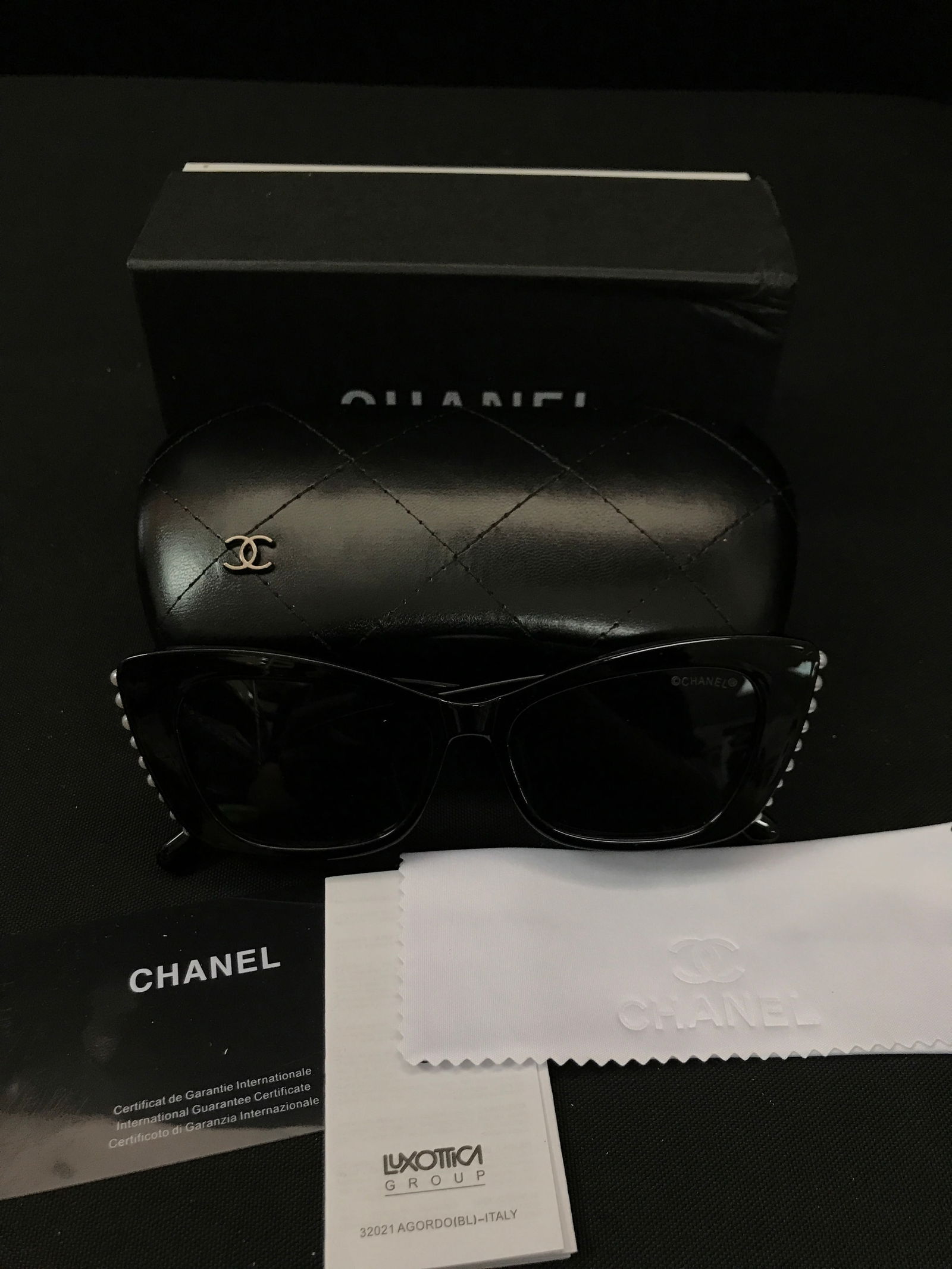 BNIB CHANEL SUNGLASSESS WITH CASE: Prices are in Canadian dollars