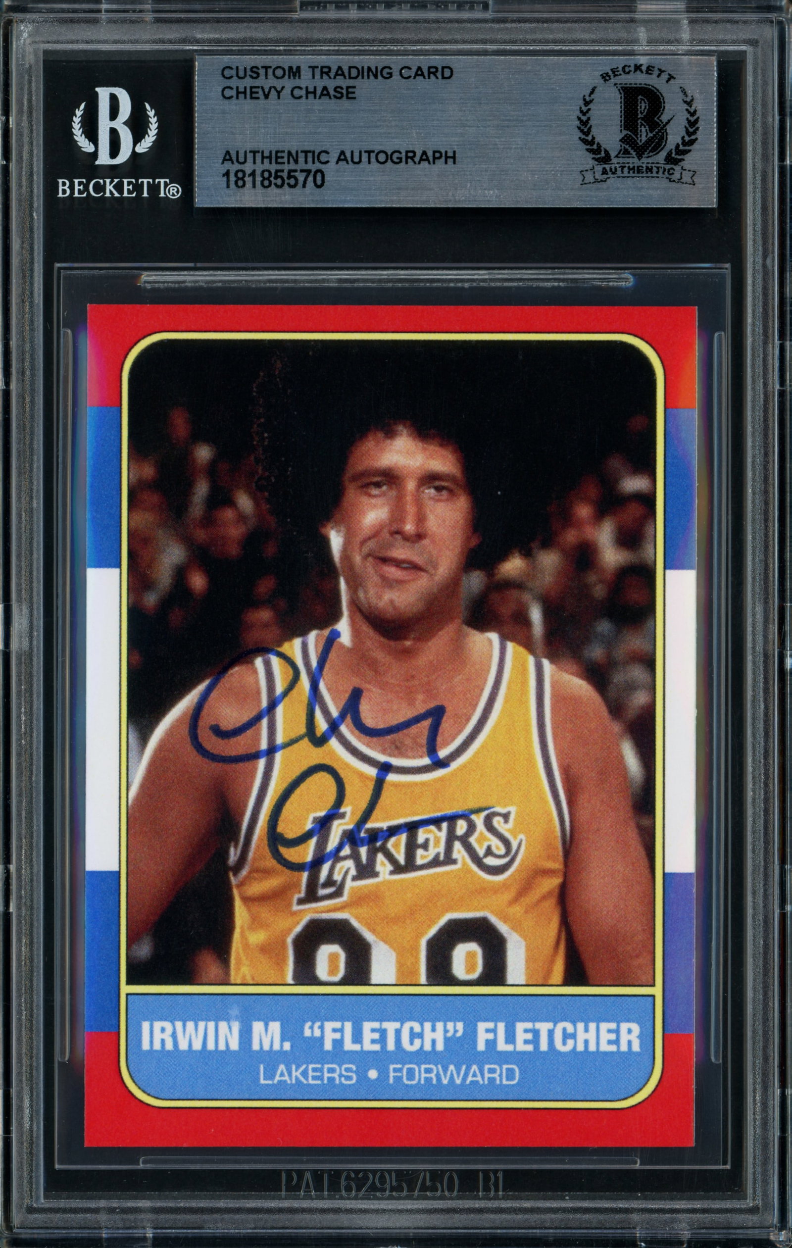 CHEVY CHASE SIGNED FLETCH CARD - BECKETT ENCAPSULATED: Prices are in Canadian dollars