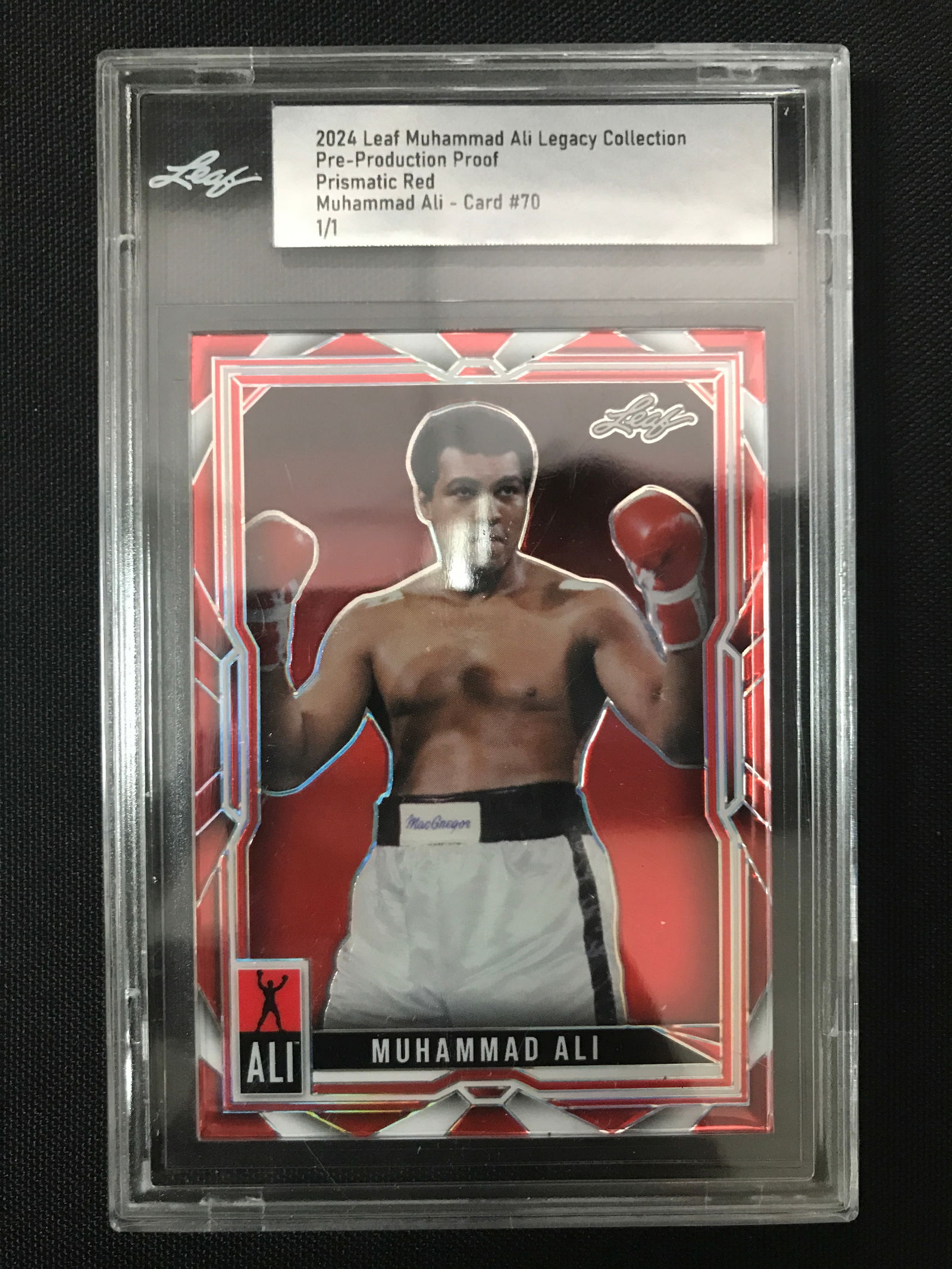 2023 LEAF MUHAMMAD ALI LEGACY COLLECTION PRE PRODUCTION PROOF 1/1 (1 of 1)
