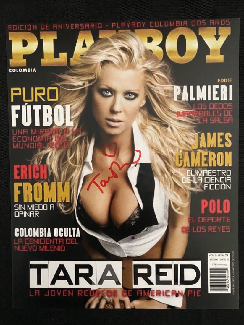 TARA REID SIGNED PLAYBOY 8X10 - WWOC COA: Prices are in Canadian dollars