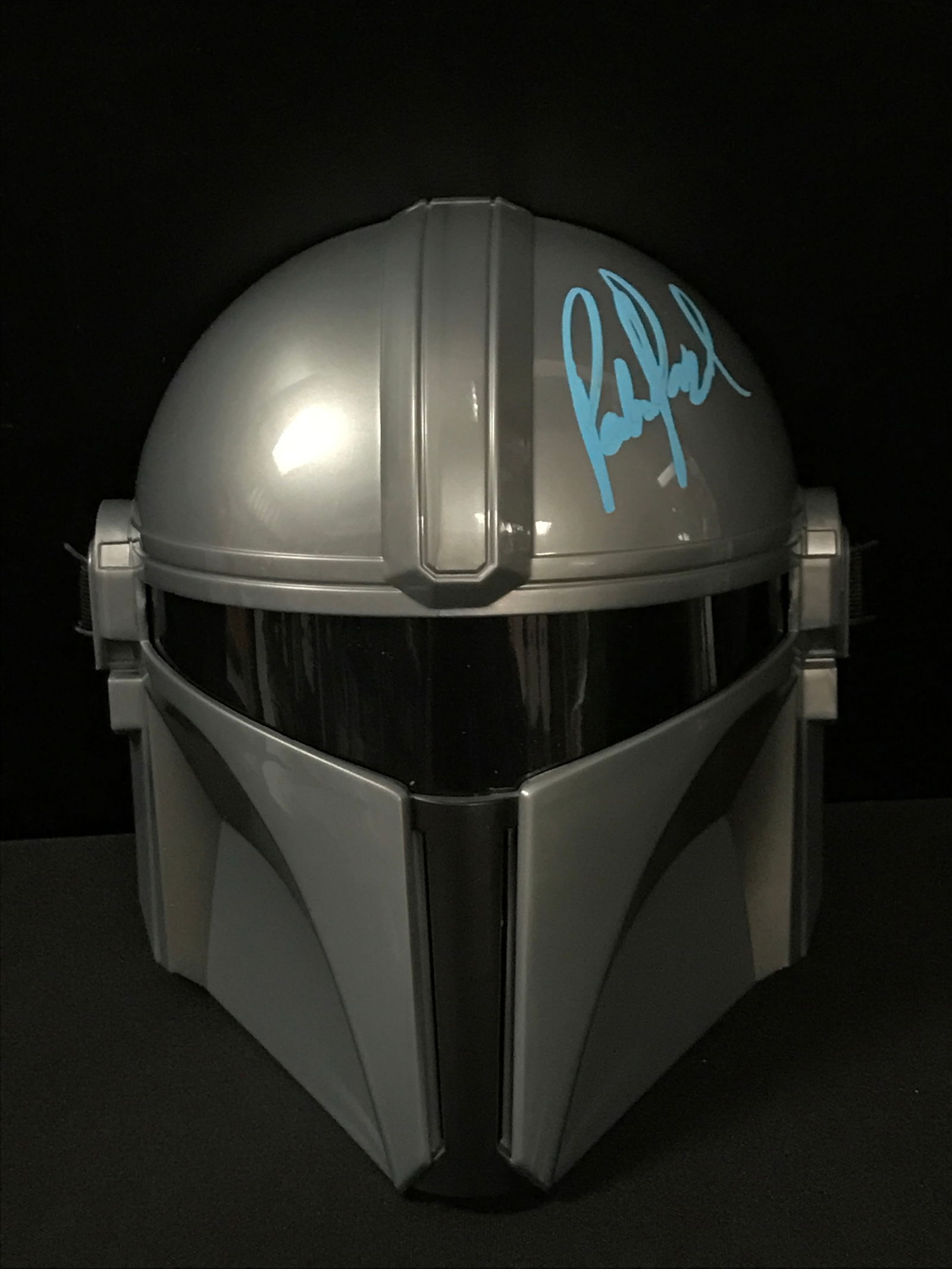 PEDRO PASCAL SIGNED MANDALORIAN HELMET - KB COA (1 of 1)