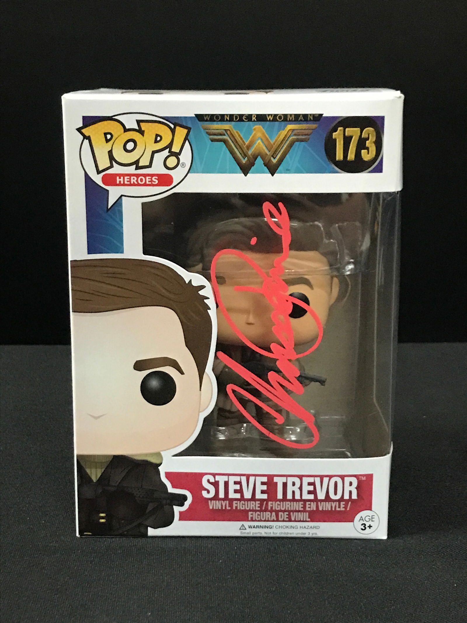 CHRIS PINE SIGNED STEVE TREVOR FUNKO POP - KB COA (1 of 2)