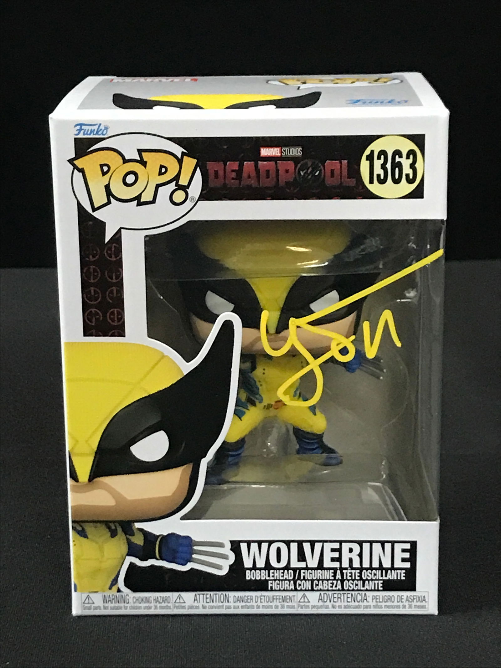 HUGH JACKMAN SIGNED WOLVERINE FUNKO POP - KB COA (1 of 2)