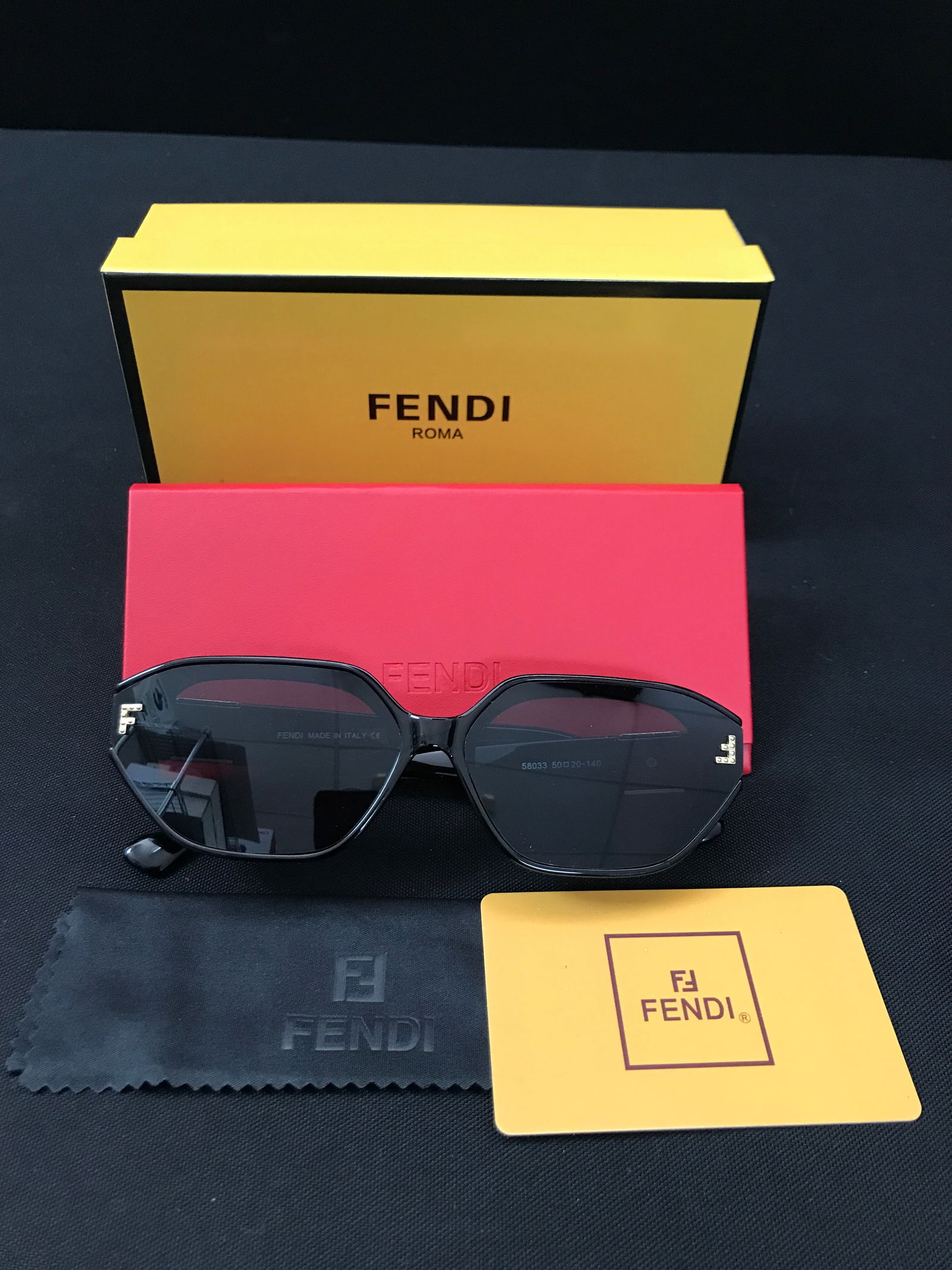BNIB FENDI SUNGLASSES WITH BOX AND ACCESSORIES: Prices are in Canadian dollars