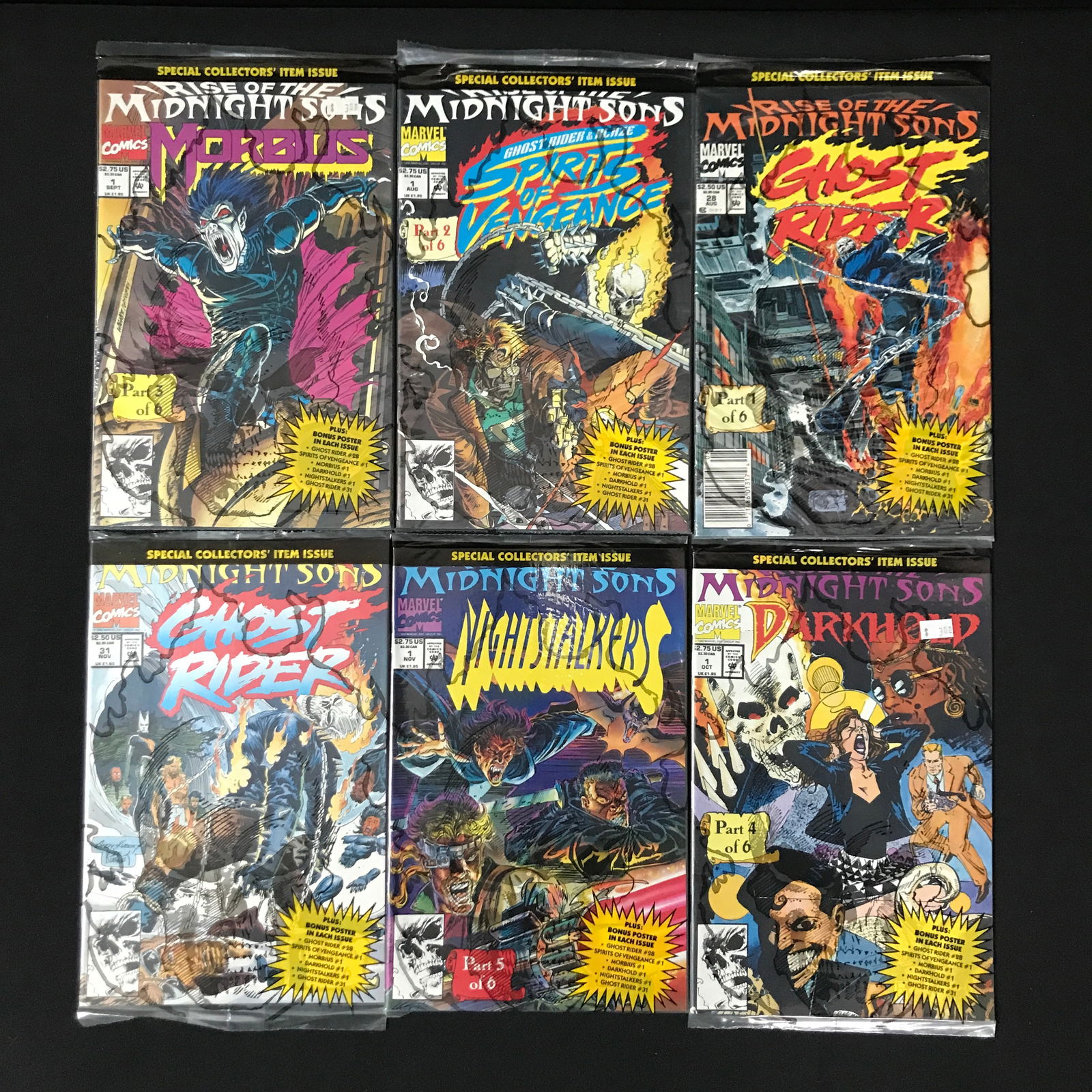 LOT OF 6 GHOST RIDER COMICS (1 of 1)