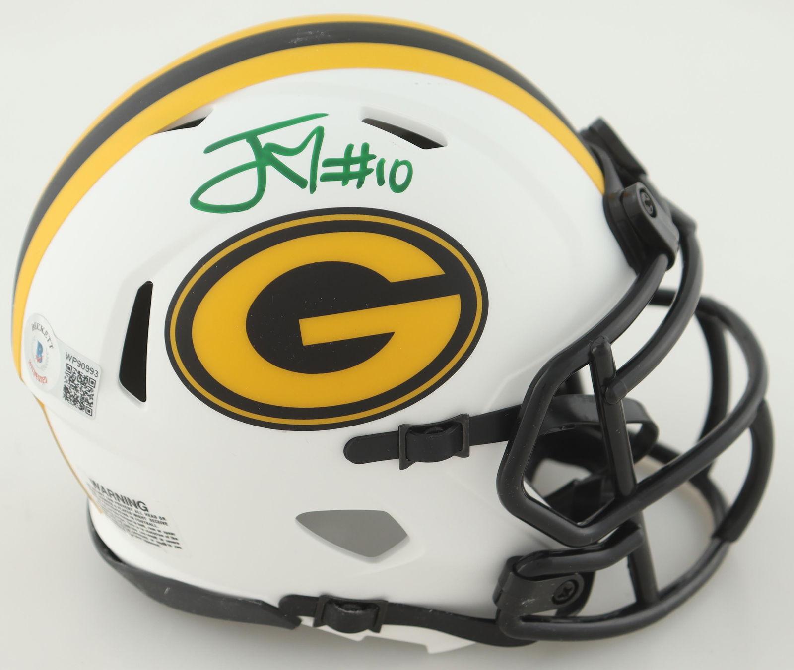 JORDAN LOVE SIGNED GREEN BAY PACKERS MINI HELMET (BECKETT COA) (1 of 3)
