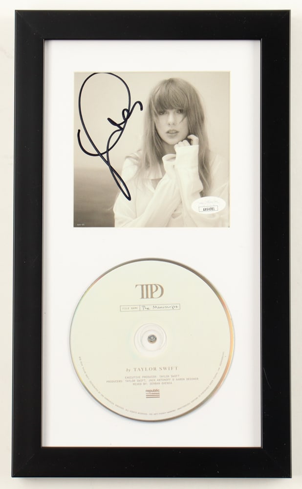 Taylor Swift Signed Framed The Tortured Poets Department CD JSA COA Framed (1 of 1)