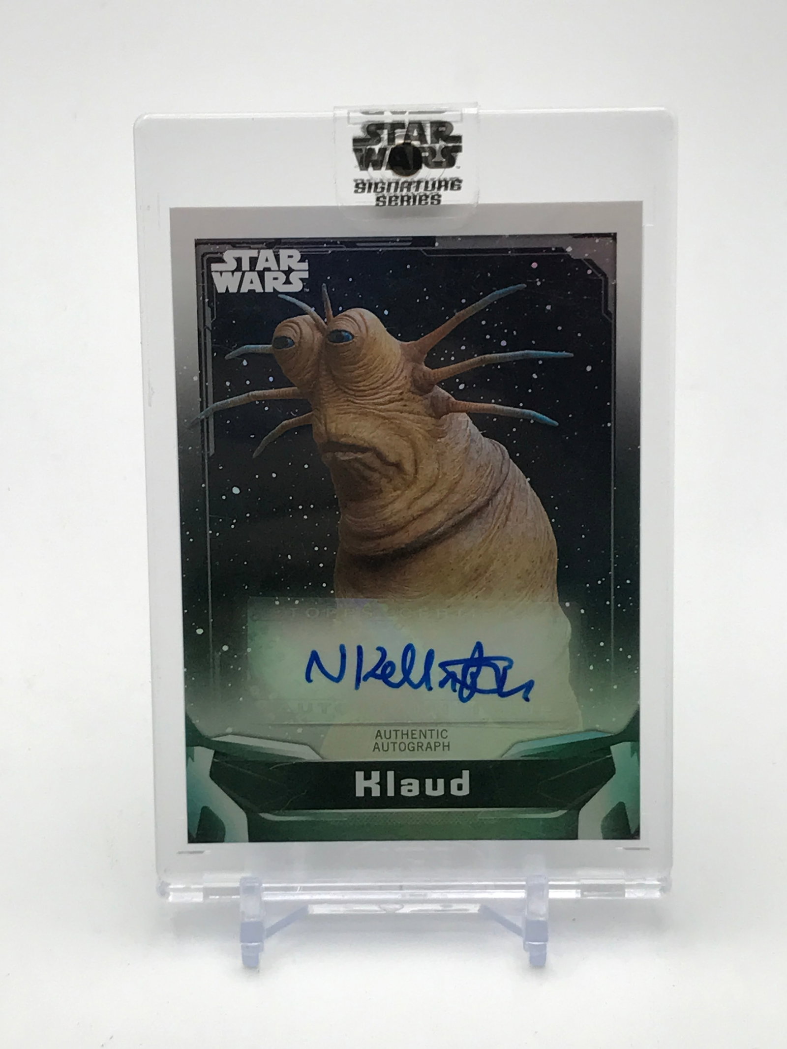 NICK KELLINGTON SIGNED KLAUD STAR WARS SIGNATURE SERIES TRADING CARD: Prices are in Canadian dollars