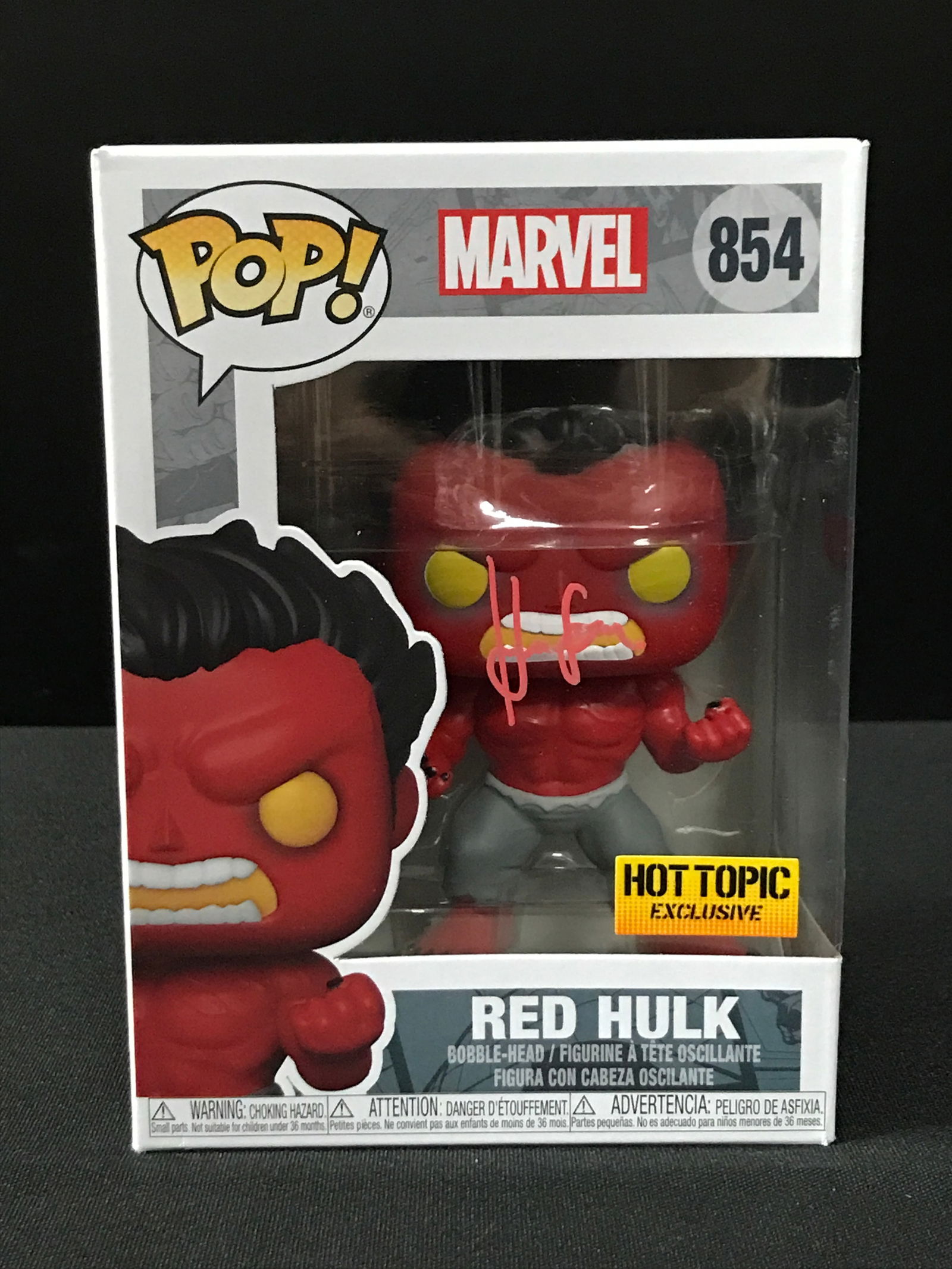 HARRISON FORD SIGNED RED HULK FUNKO POP - KB COA (1 of 2)