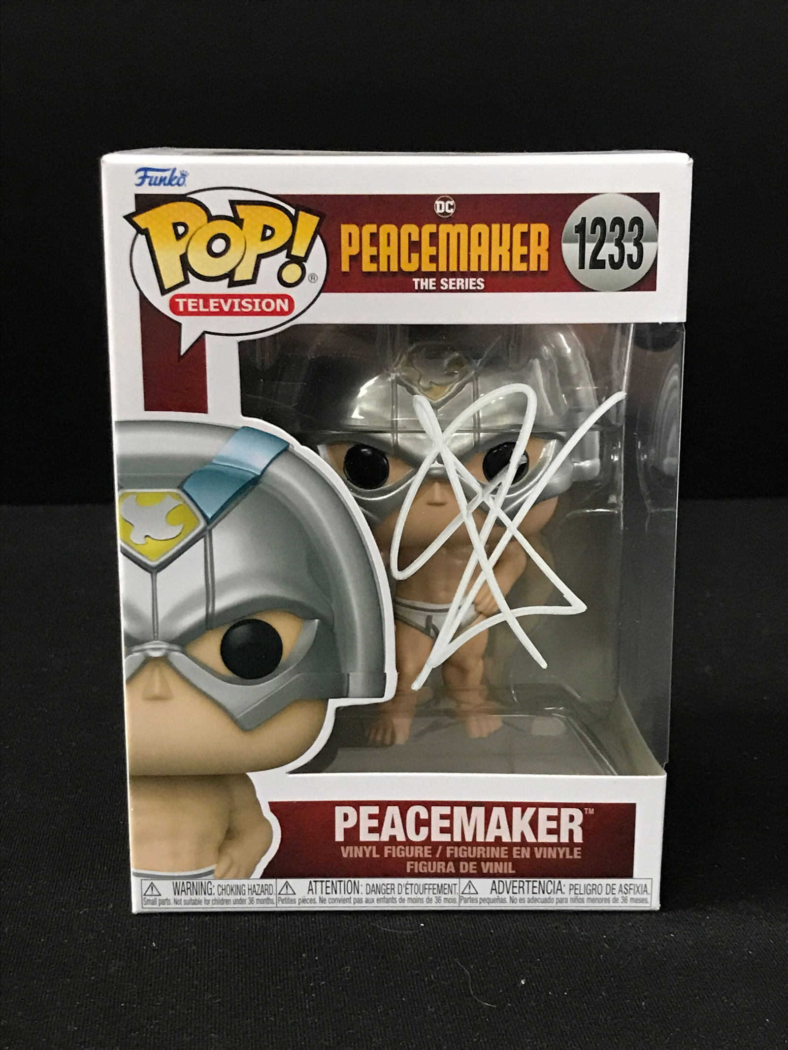 JOHN CENA SIGNED PEACEMAKER FUNKO POP - WWOC COA (1 of 1)