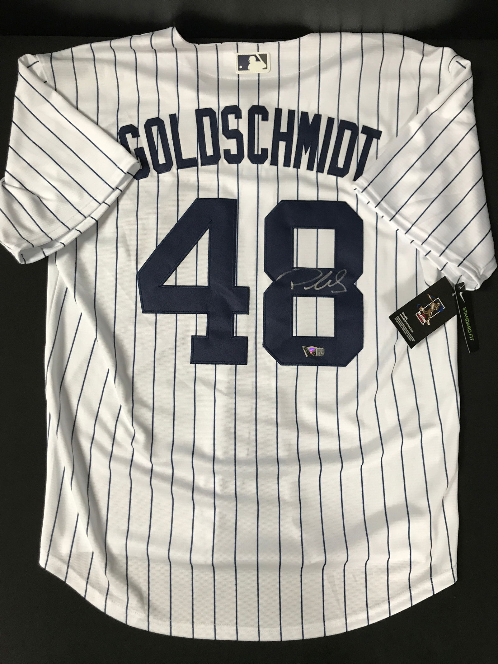 PAUL GOLDSCHMIDT SIGNED NEW YORK YANKEES JERSEY - ACE COA (1 of 3)