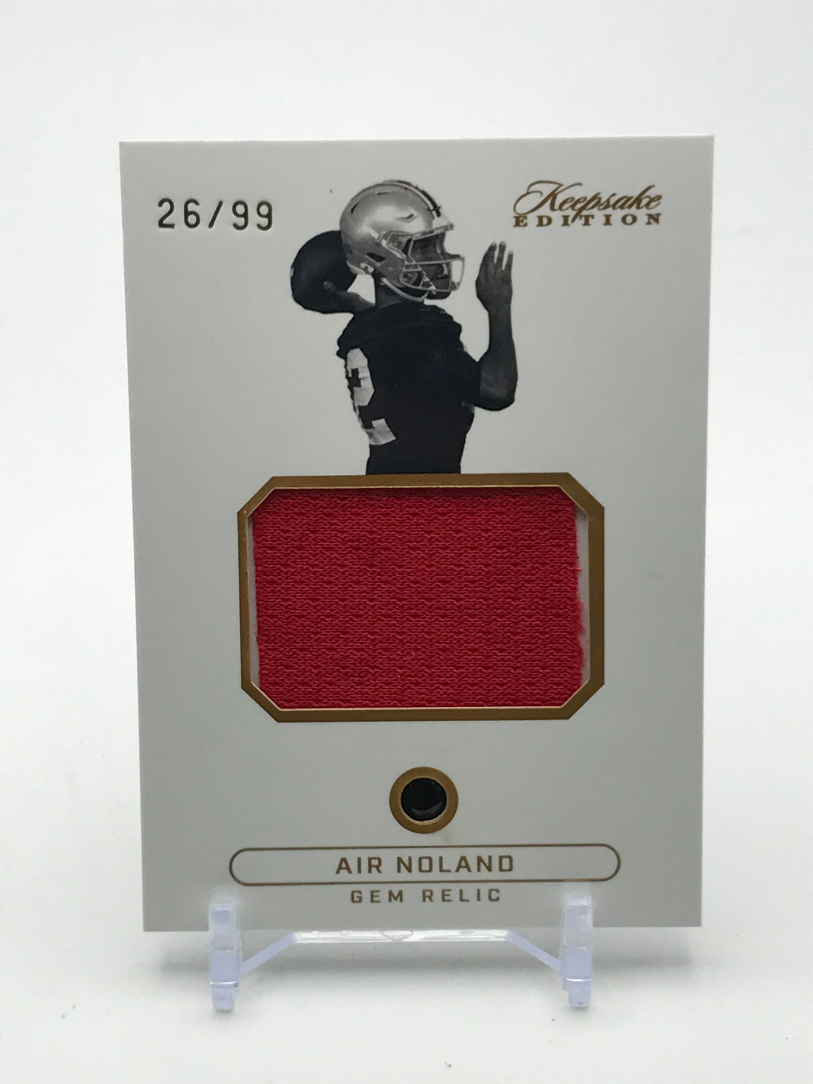 AIR NOLAND GEM RELIC PATCH CARD KEEPSAKE EDITION 26/99 (1 of 2)
