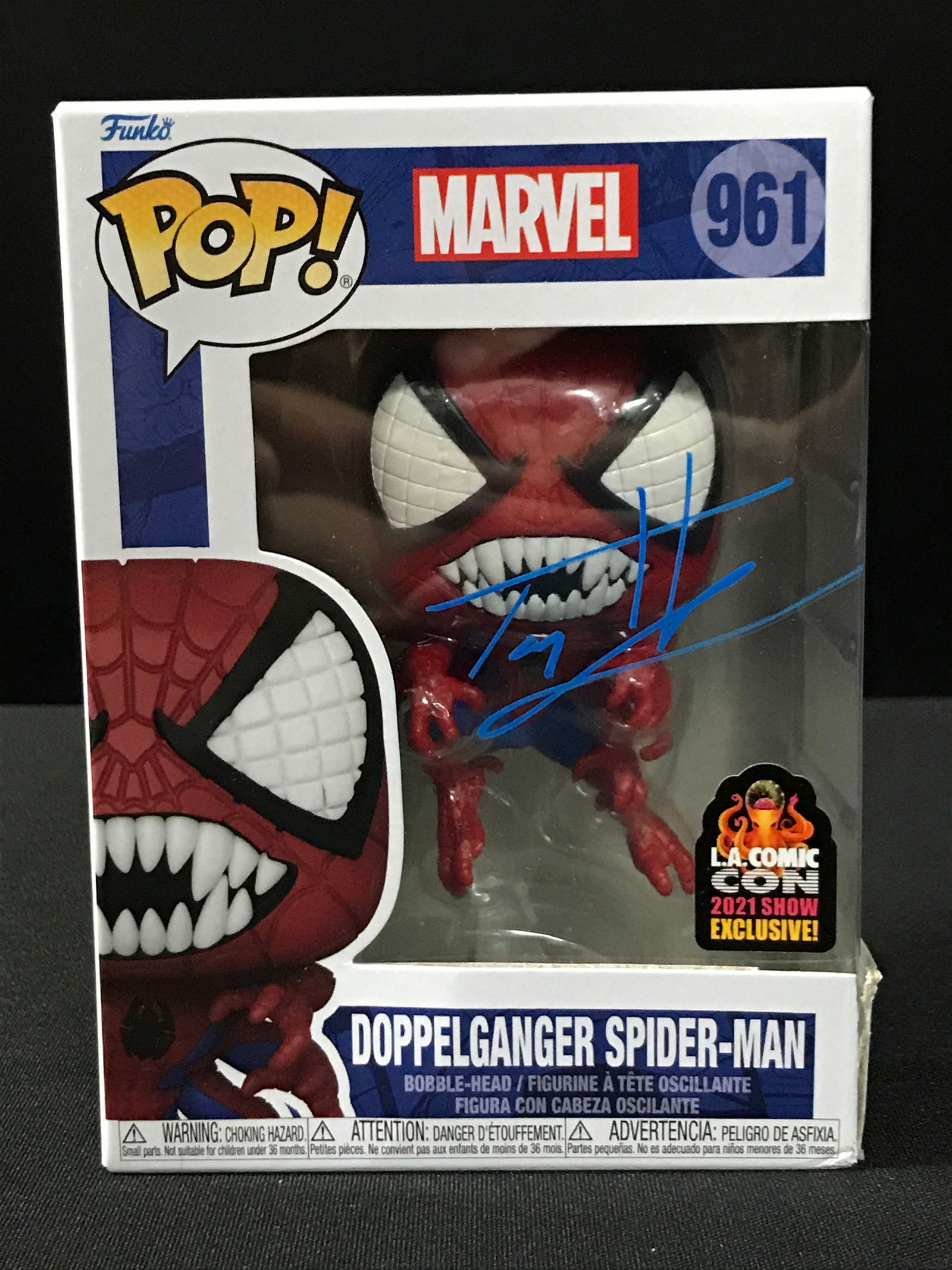 TOM HOLLAND SIGNED SPIDERMAN FUNKO POP - KB COA (1 of 2)