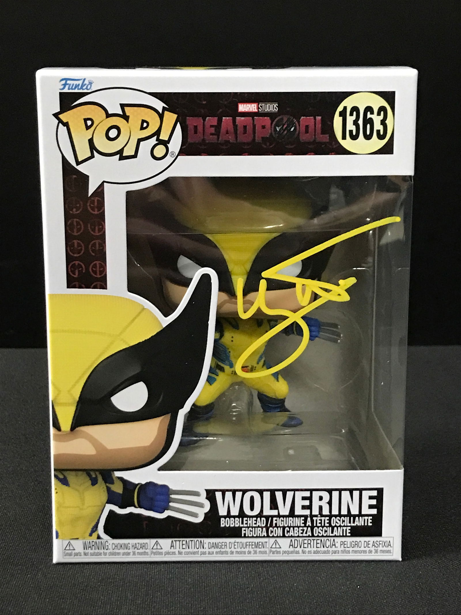 HUGH JACKMAN SIGNED WOLVERINE FUNKO POP - KB COA (1 of 2)
