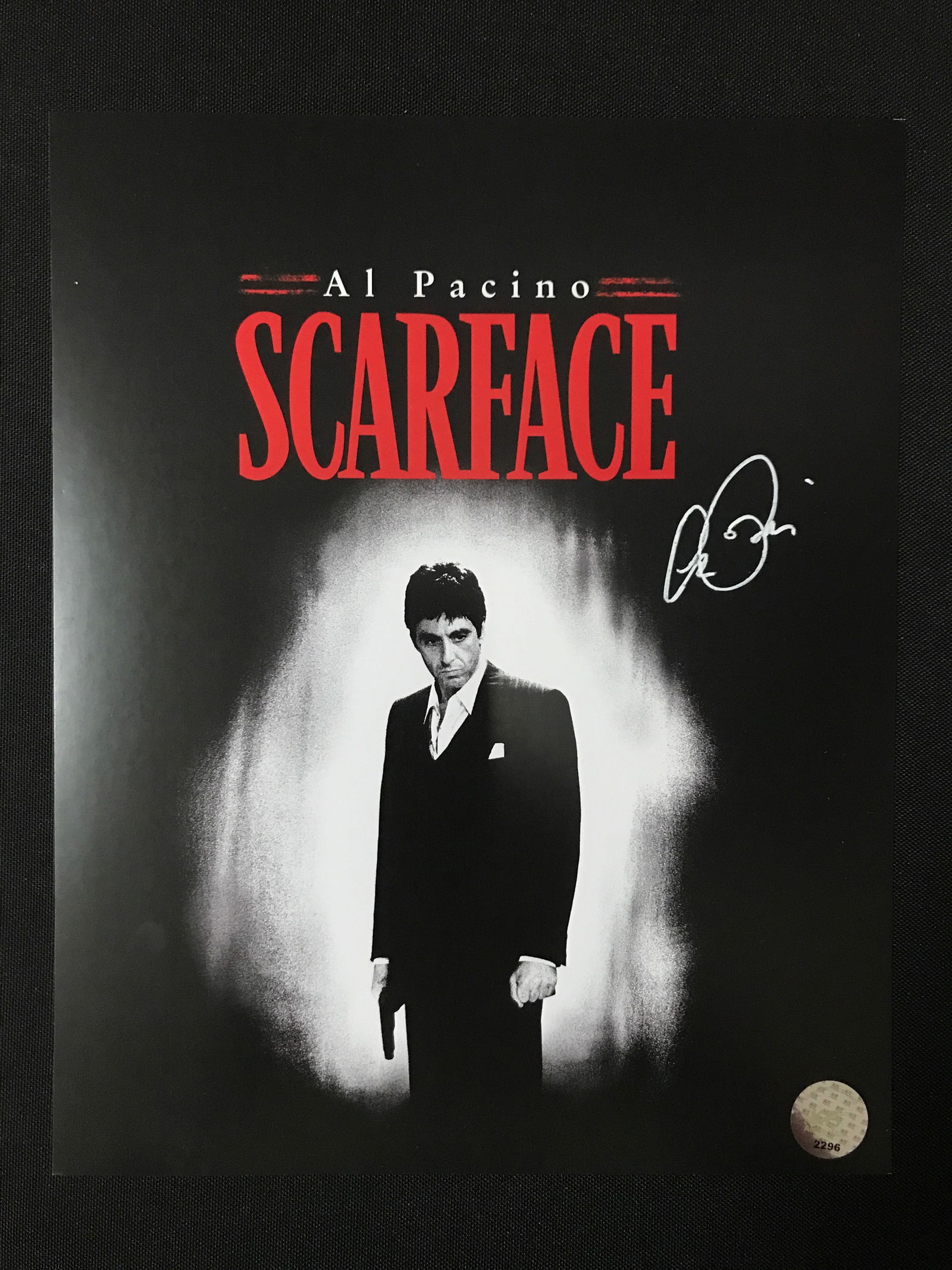 AL PACINO SIGNED SCARFACE 8X10 - KB COA (1 of 1)
