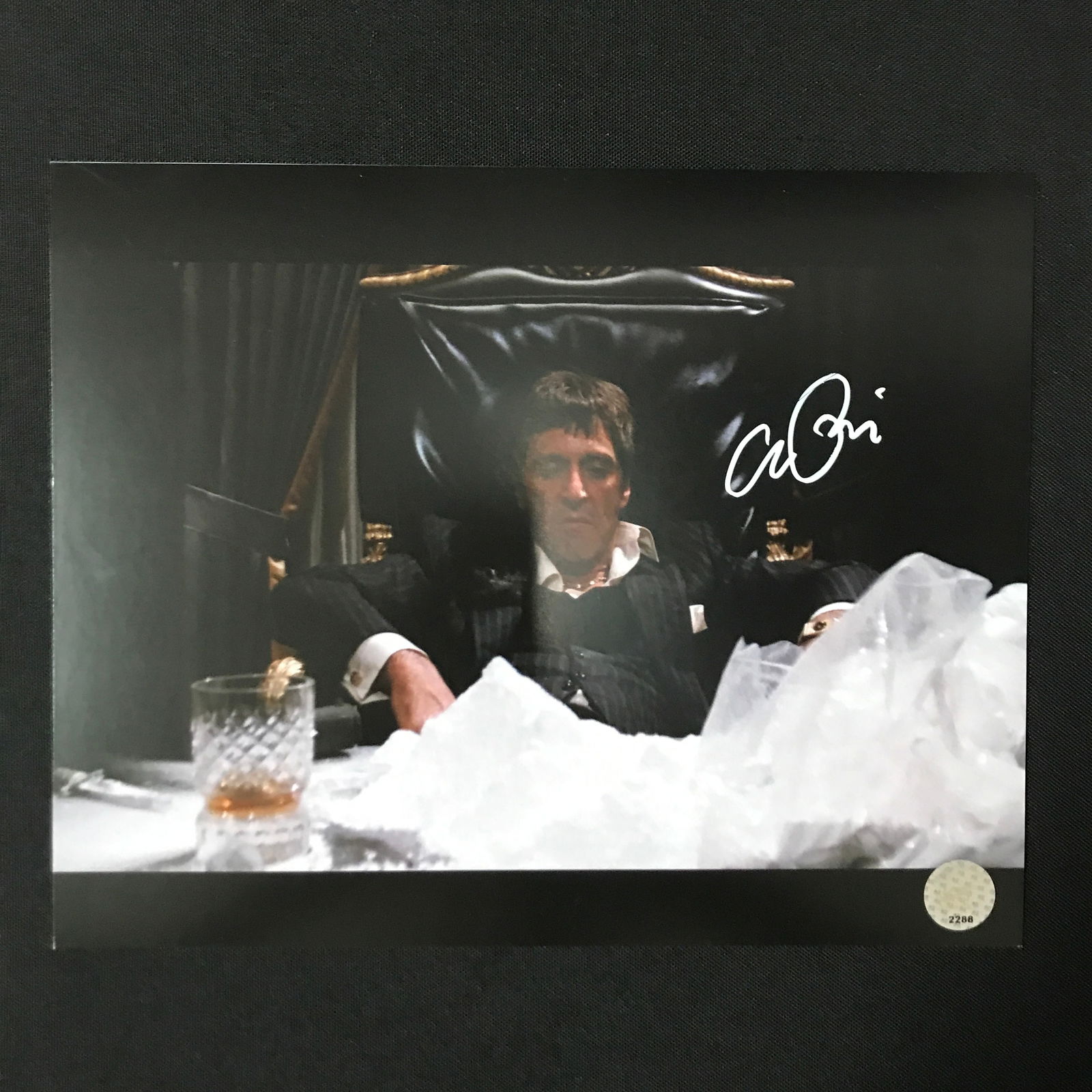 AL PACINO SIGNED SCARFACE 8X10 - KB COA (1 of 1)
