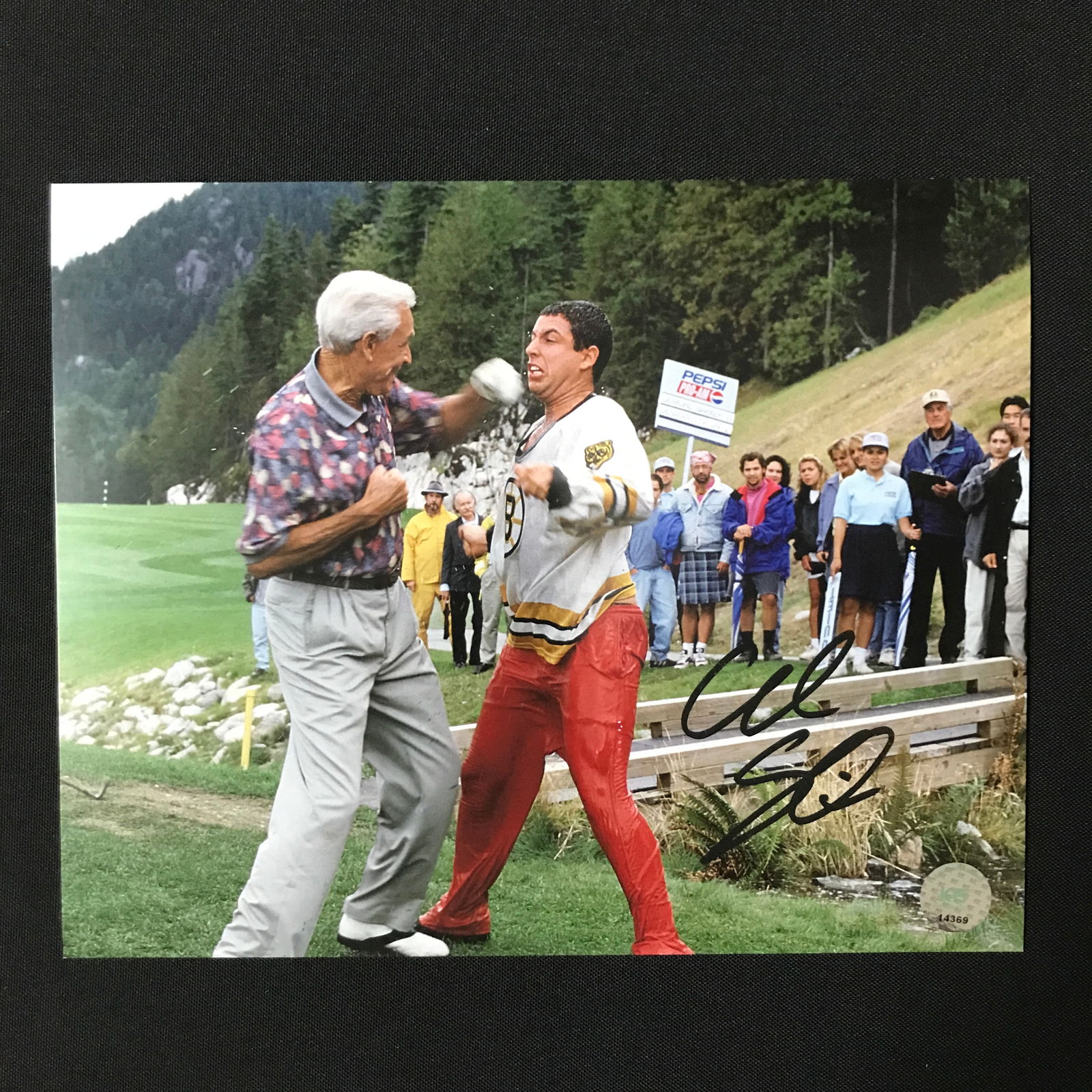 ADAM SANDLER SIGNED HAPPY GILMORE 8X10 - KB COA: Prices are in Canadian dollars