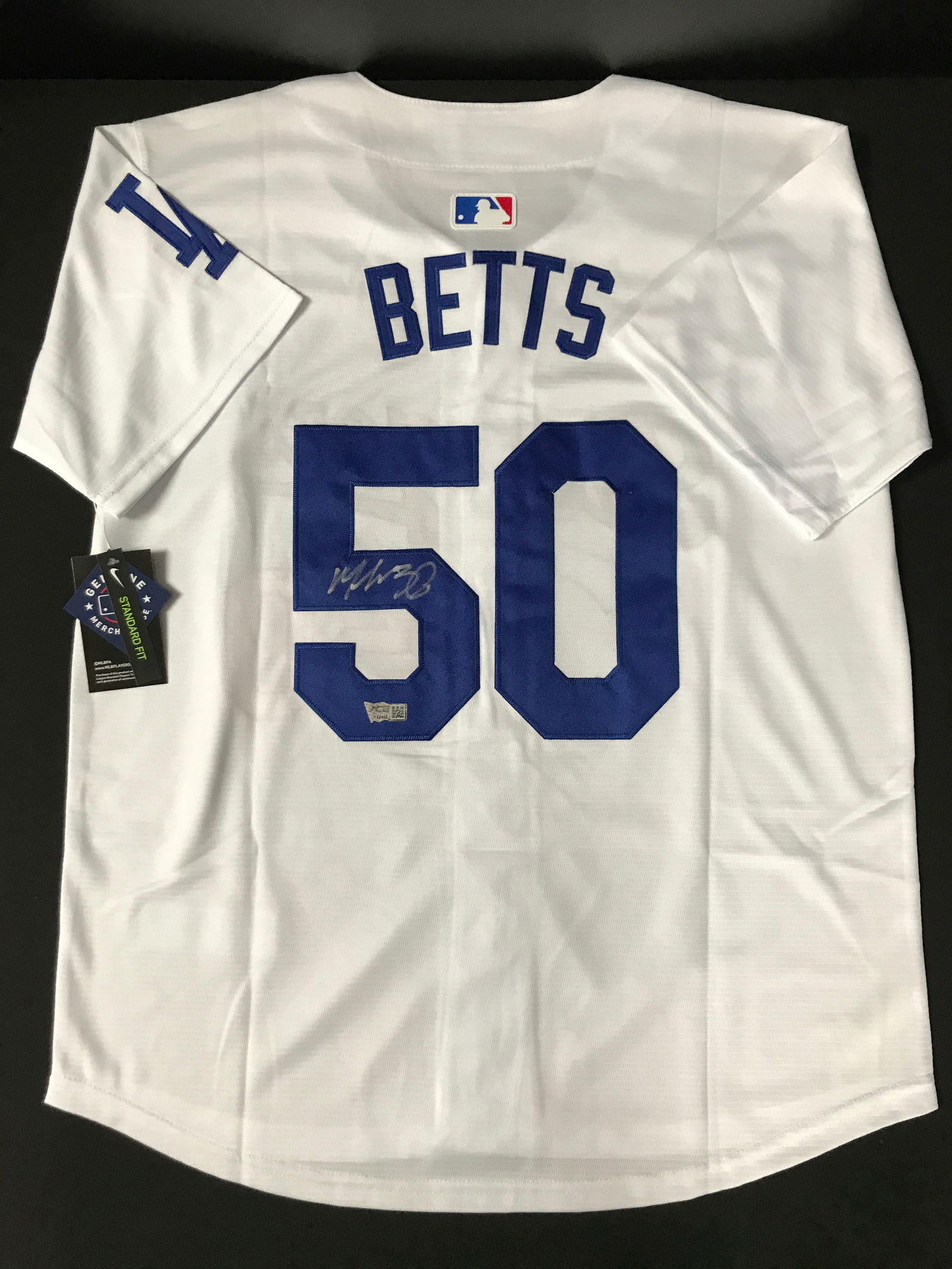 MOOKIE BETTS SIGNED LOS ANGELES DODGERS JERSEY - ACE COA (1 of 3)