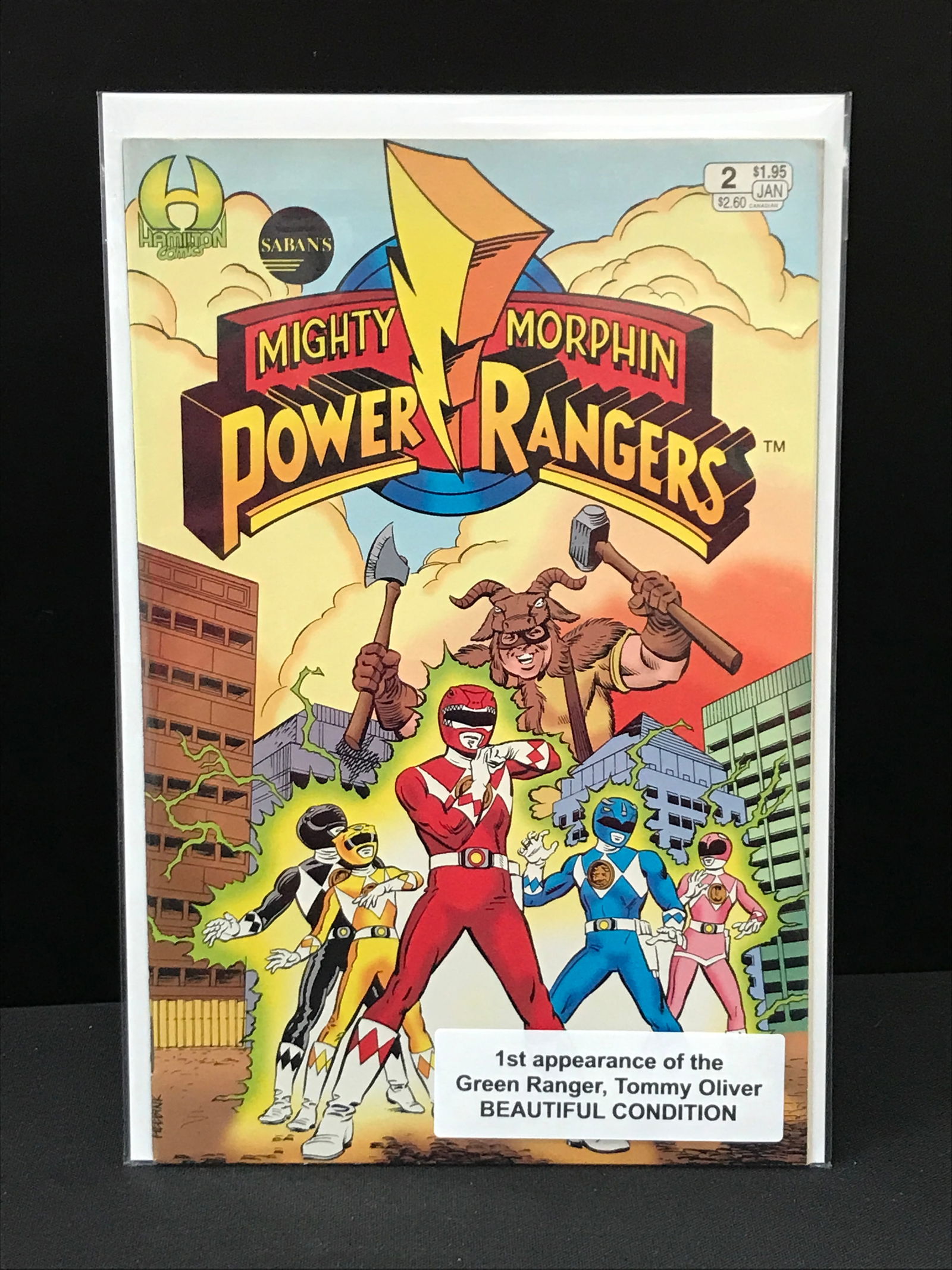 HAMILTON COMICS NO.2 MIGHTY MORPHIN POWER RANGERS: Prices are in Canadian dollars