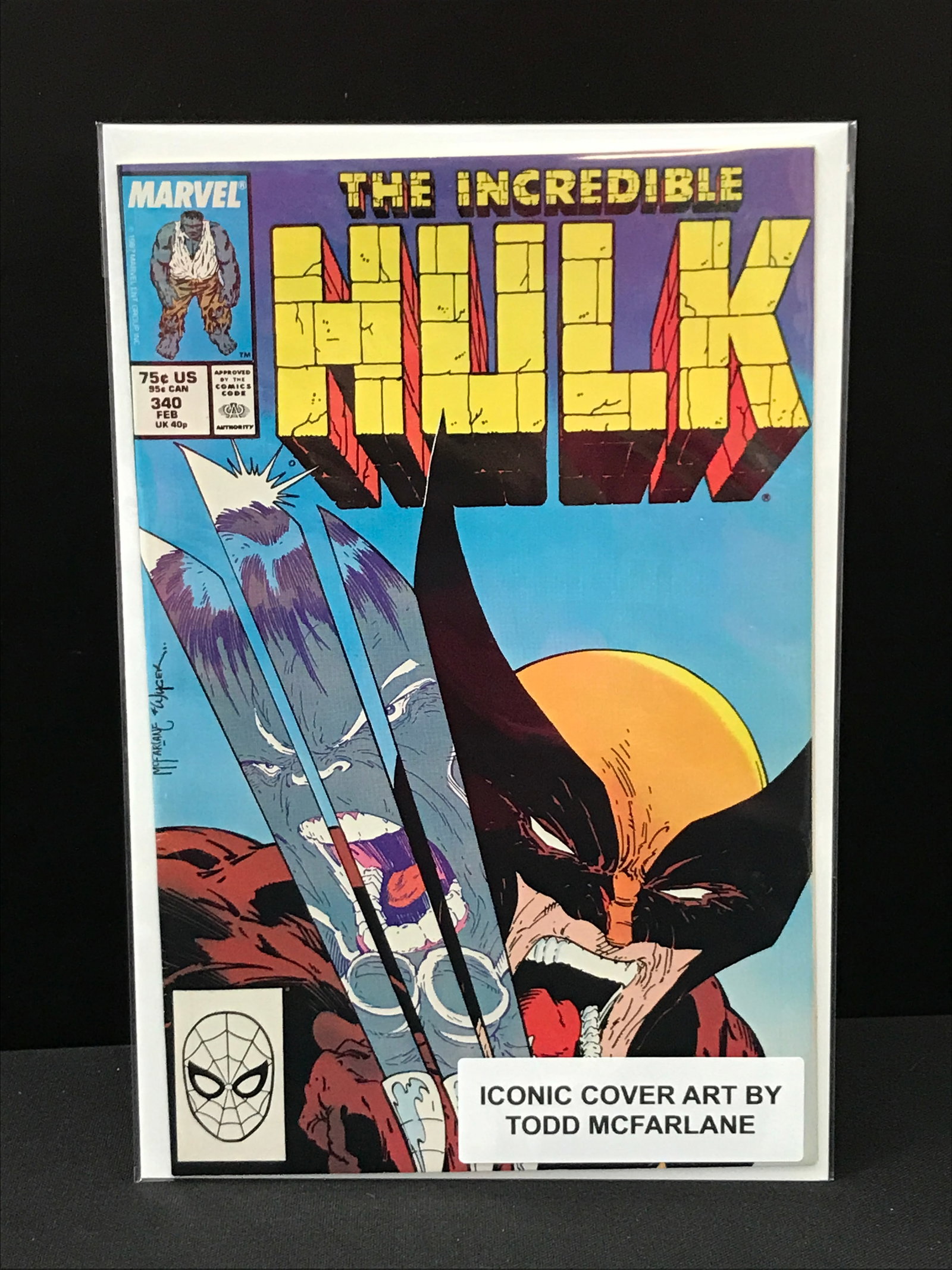 MARVEL COMICS NO.340 THE INCREDIBLE HULK: Prices are in Canadian dollars