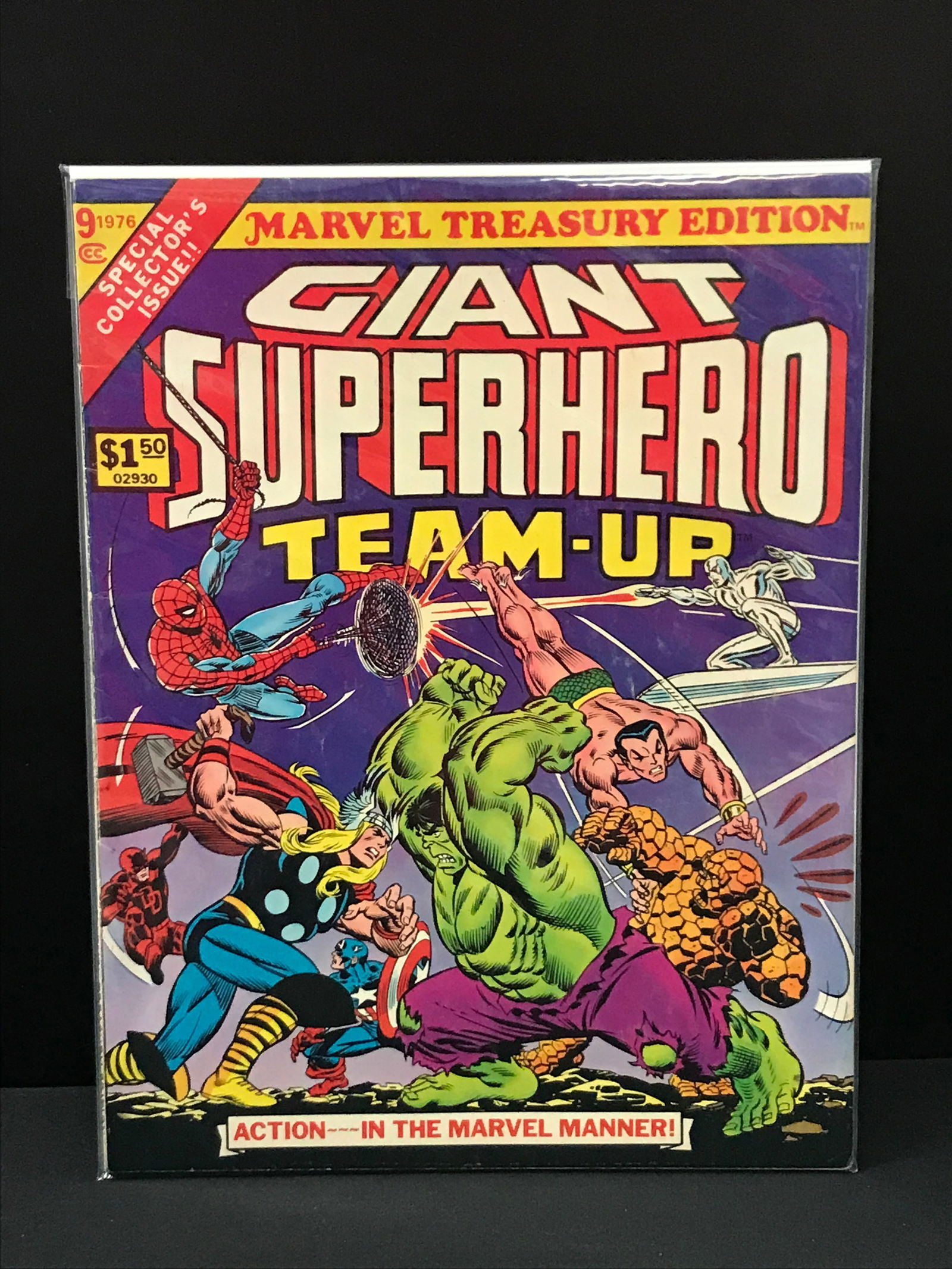 OVERSIZED MARVEL COMICS NO.9 GIANT SUPERHERO TEAM-UP TREASURY EDITION (1 of 1)
