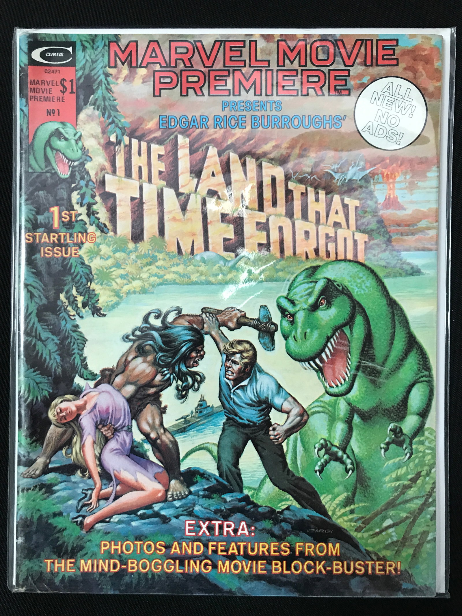 CURTIS COMICS NO.1 THE LAND THAT TIME FORGOT: Prices are in Canadian dollars