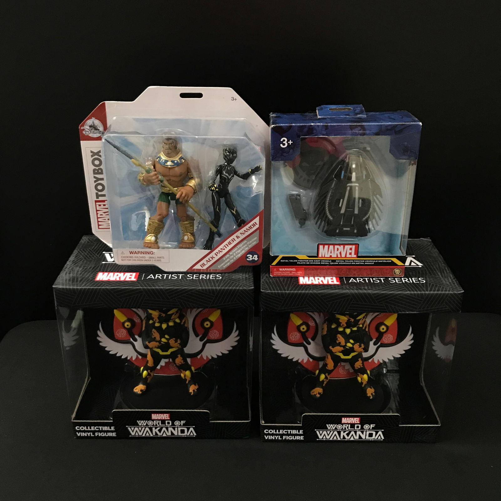 LOT OF 4 MARVEL ACTION FIGURES - NEW IN BOX: Prices are in Canadian dollars