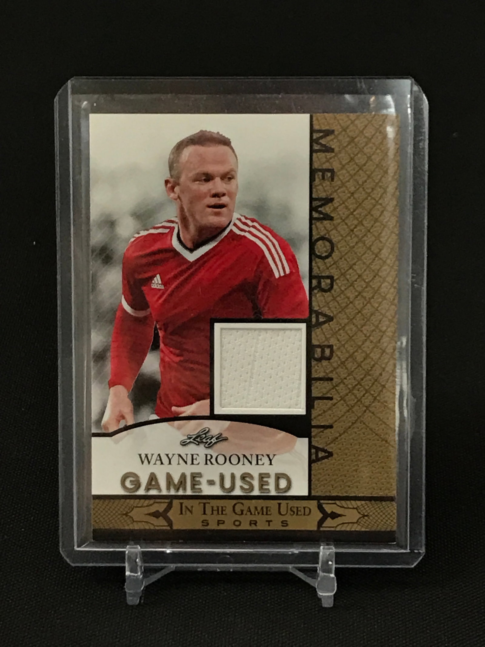 WAYNE ROONEY IN THE GAME-USED SPORTS PATCH CARD: Prices are in Canadian dollars