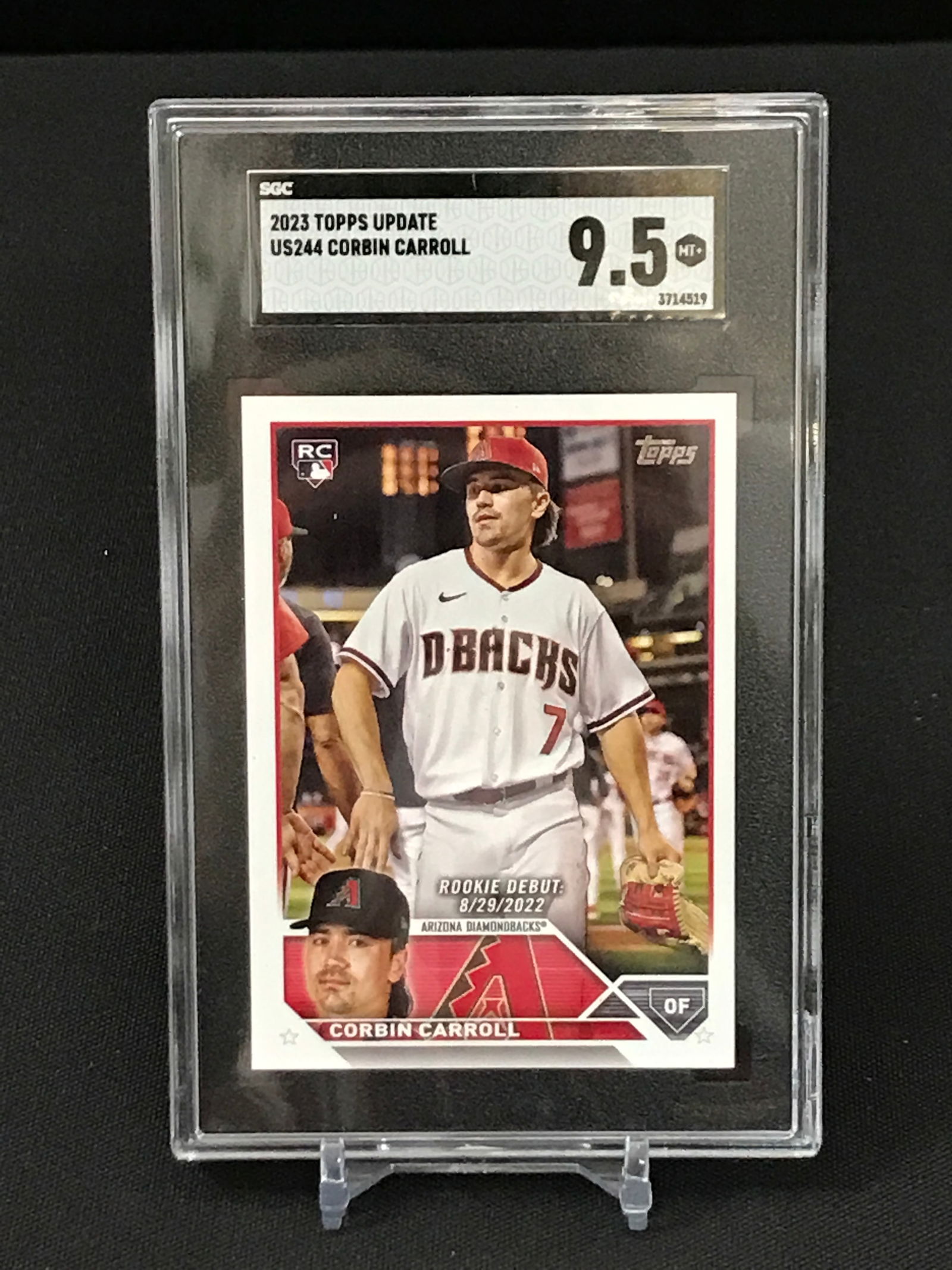 2023 TOPPS UPDATE CORBIN CARROLL TRADING CARD - SGC GRADE 9.5 (1 of 1)