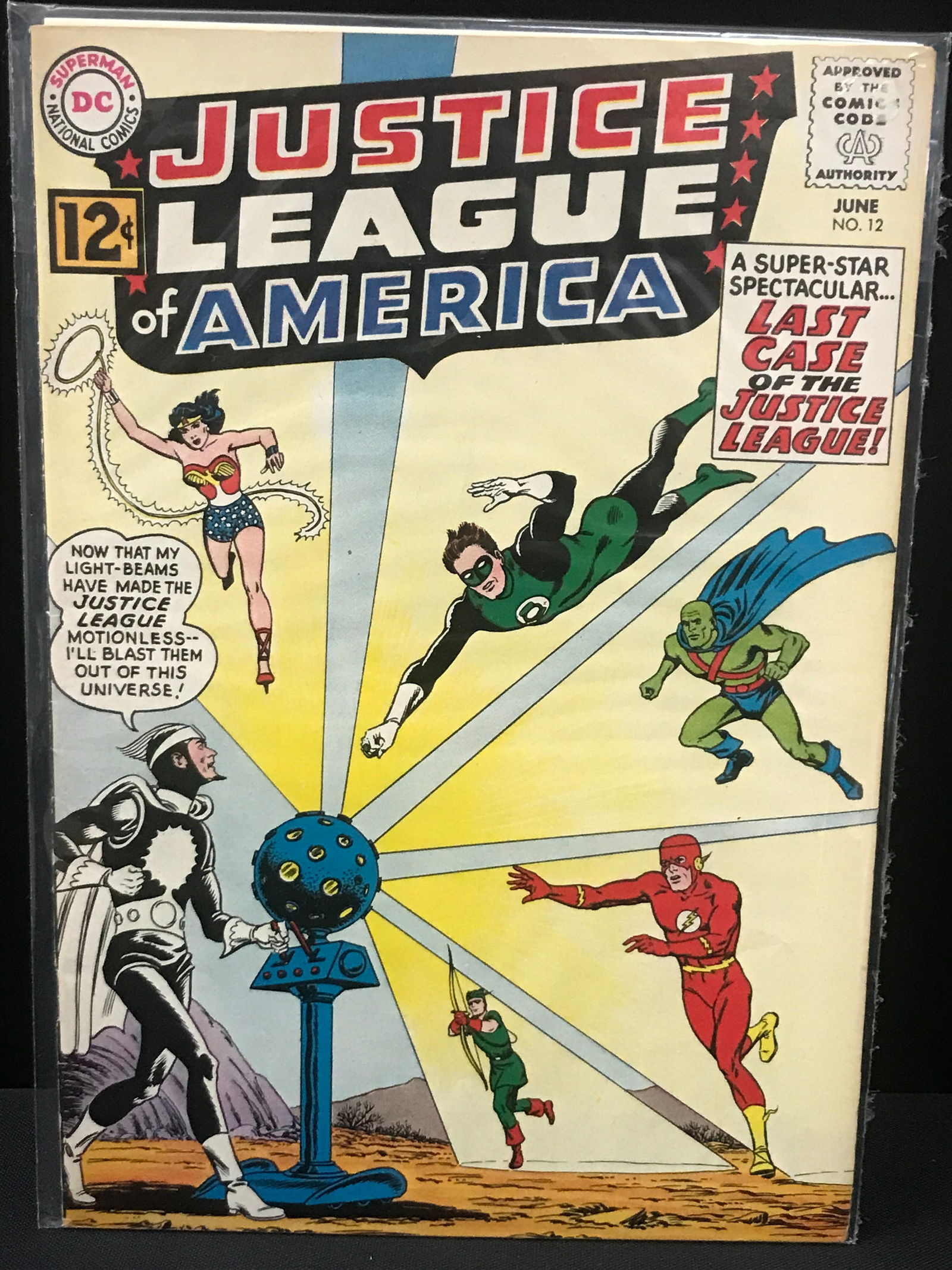DC COMICS NO.12 JUSTICE LEAGUE OF AMERICA (1 of 1)