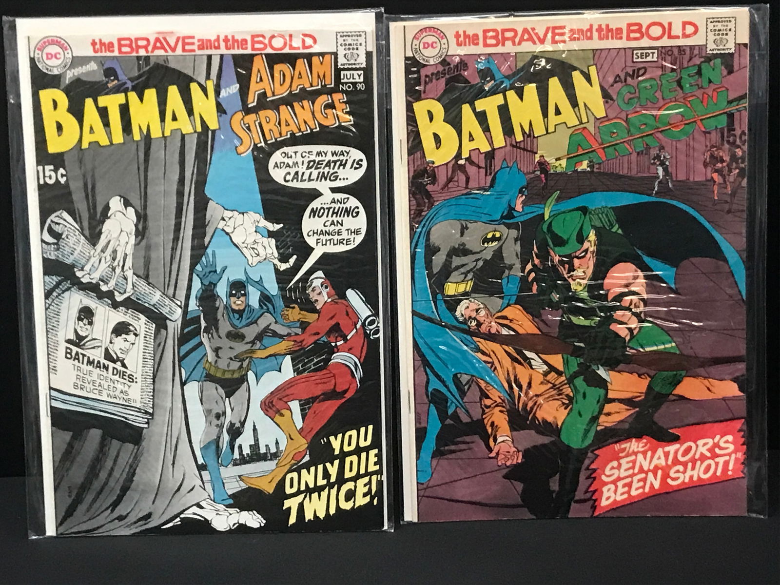 LOT OF 2 BRAVE AND THE BOLD BATMAN COMICS NO.85 AND NO.90 (DC COMICS) (1 of 1)
