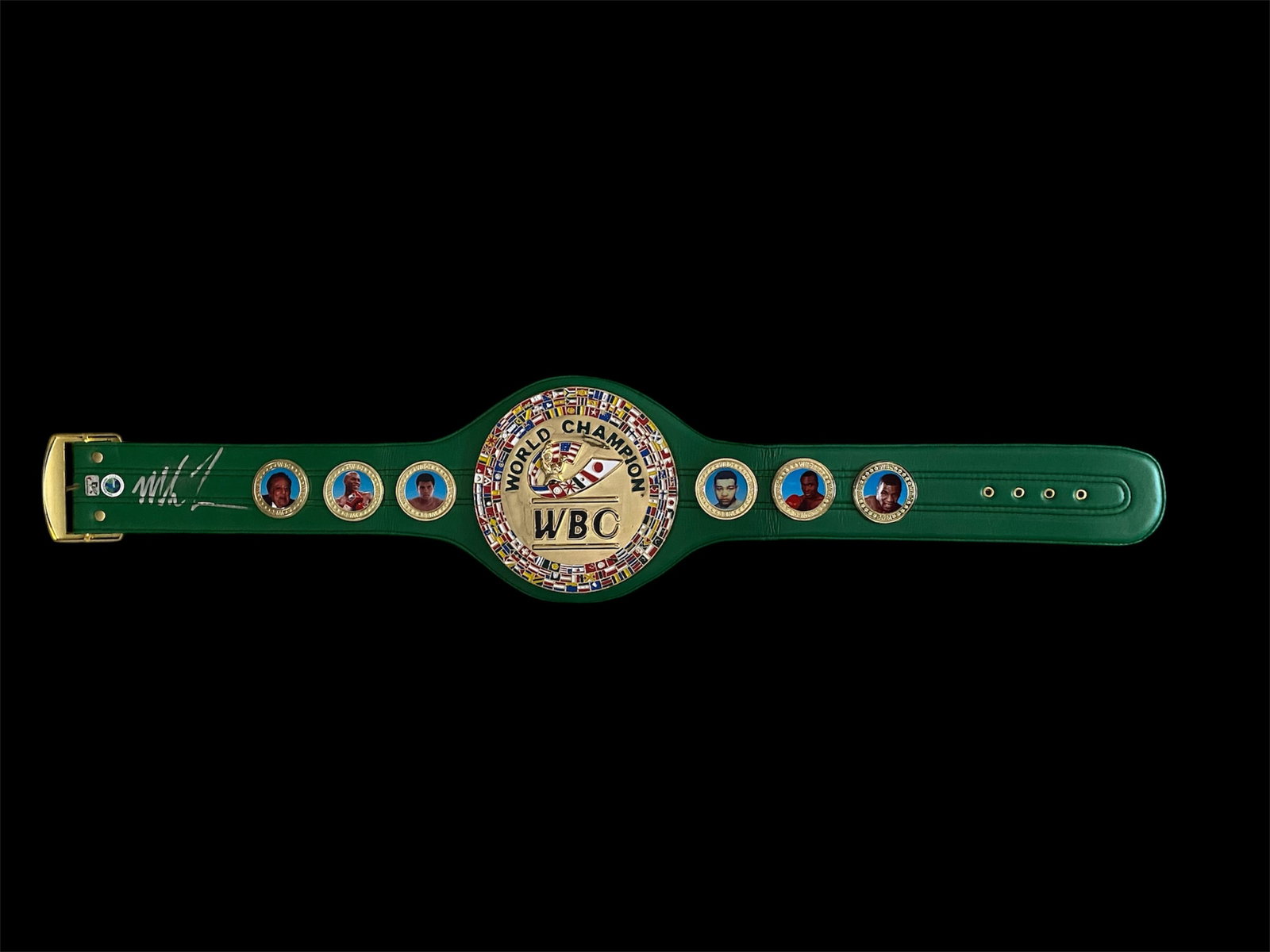 MIKE TYSON SIGNED CHAMPIONSHIP BELT - WWOC AND FITERMAN SPORTS COA: Prices are in Canadian dollars