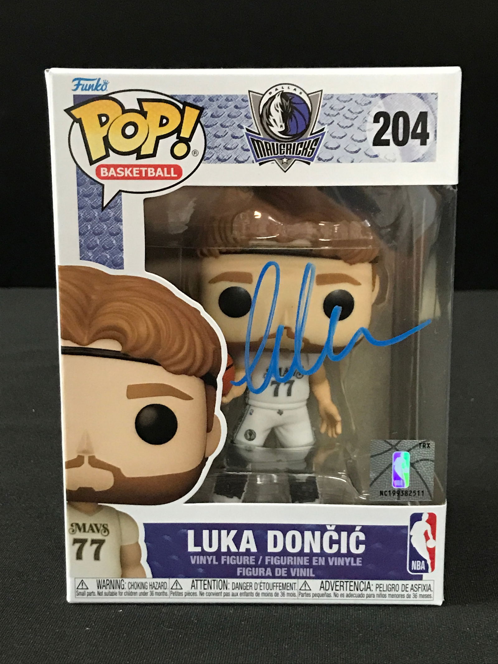 LUKA DONCIC SIGNED FUNKO POP - ACE COA (1 of 2)