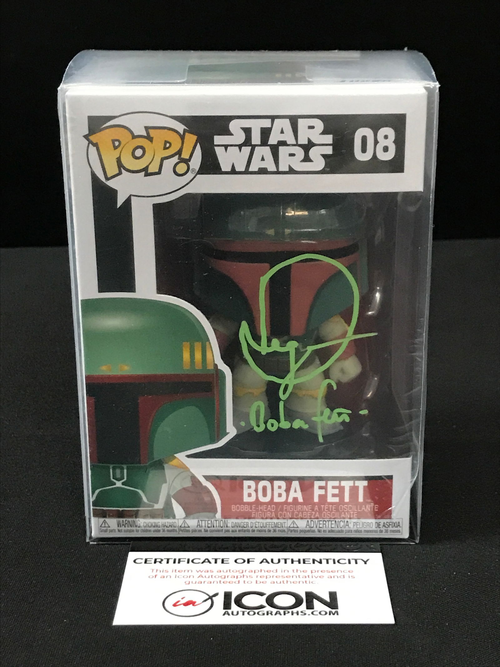 Daniel Logan Boba Fett Autographed Funko Pop (ICON COA) (1 of 1)
