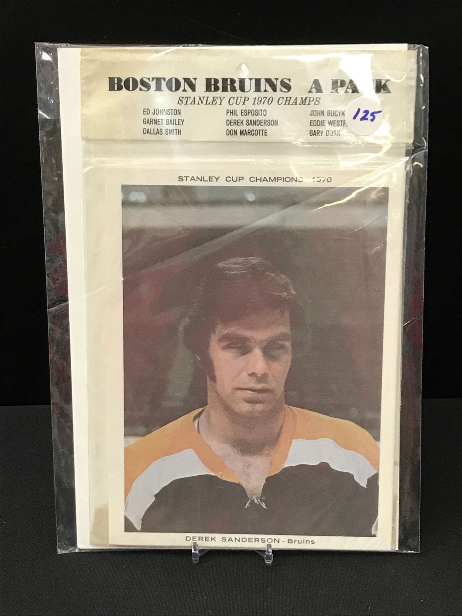 SEALED 1970 BOSTON BRUINS TEAM CARD LOT (1 of 1)