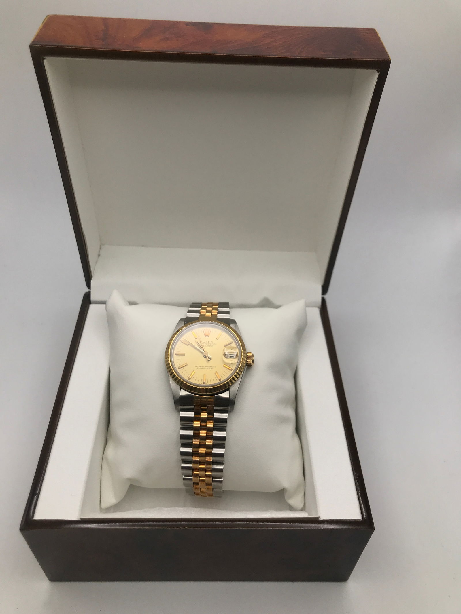 WOMANS 1970S ROLEX 18K AND STAINLESS STEEL DAYJUST WORKING GREAT AND JUST SERVICED (1 of 5)
